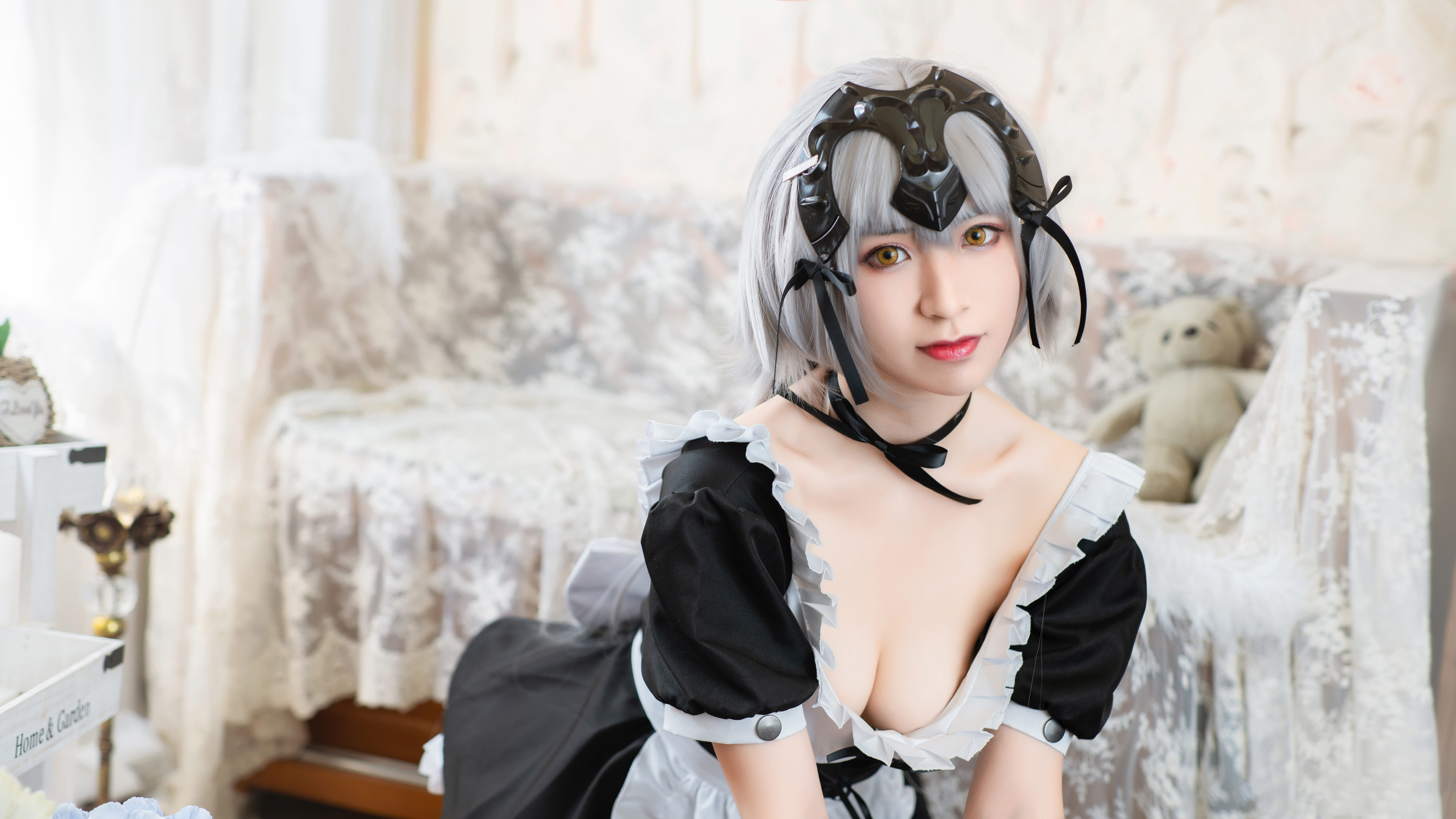 冥戏_CatN黑贞德女仆装CosPlay8