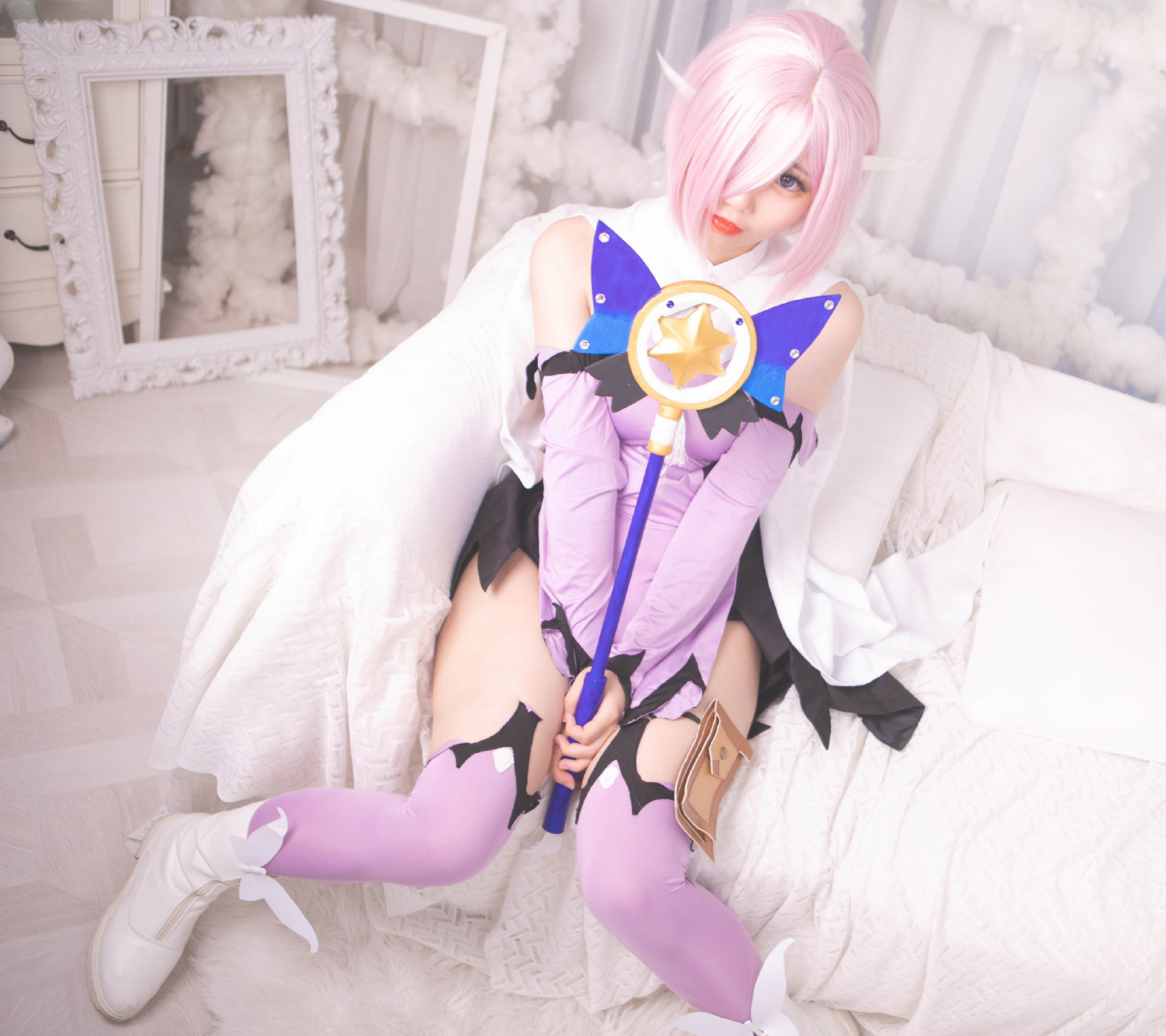 迷之疏声X同人美游战斗服玛修基列莱特Cosplay5