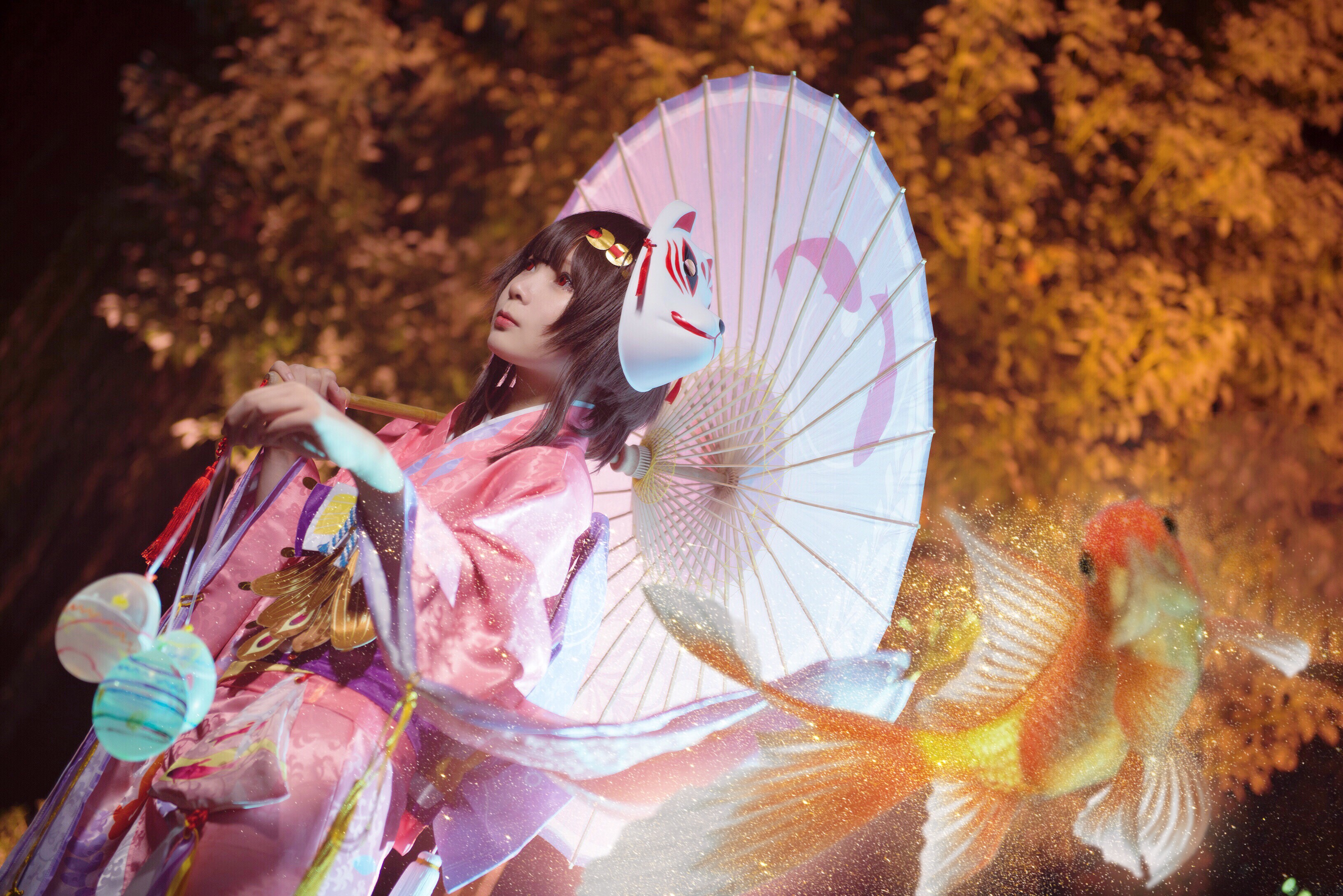 神乐樱色金鱼cos