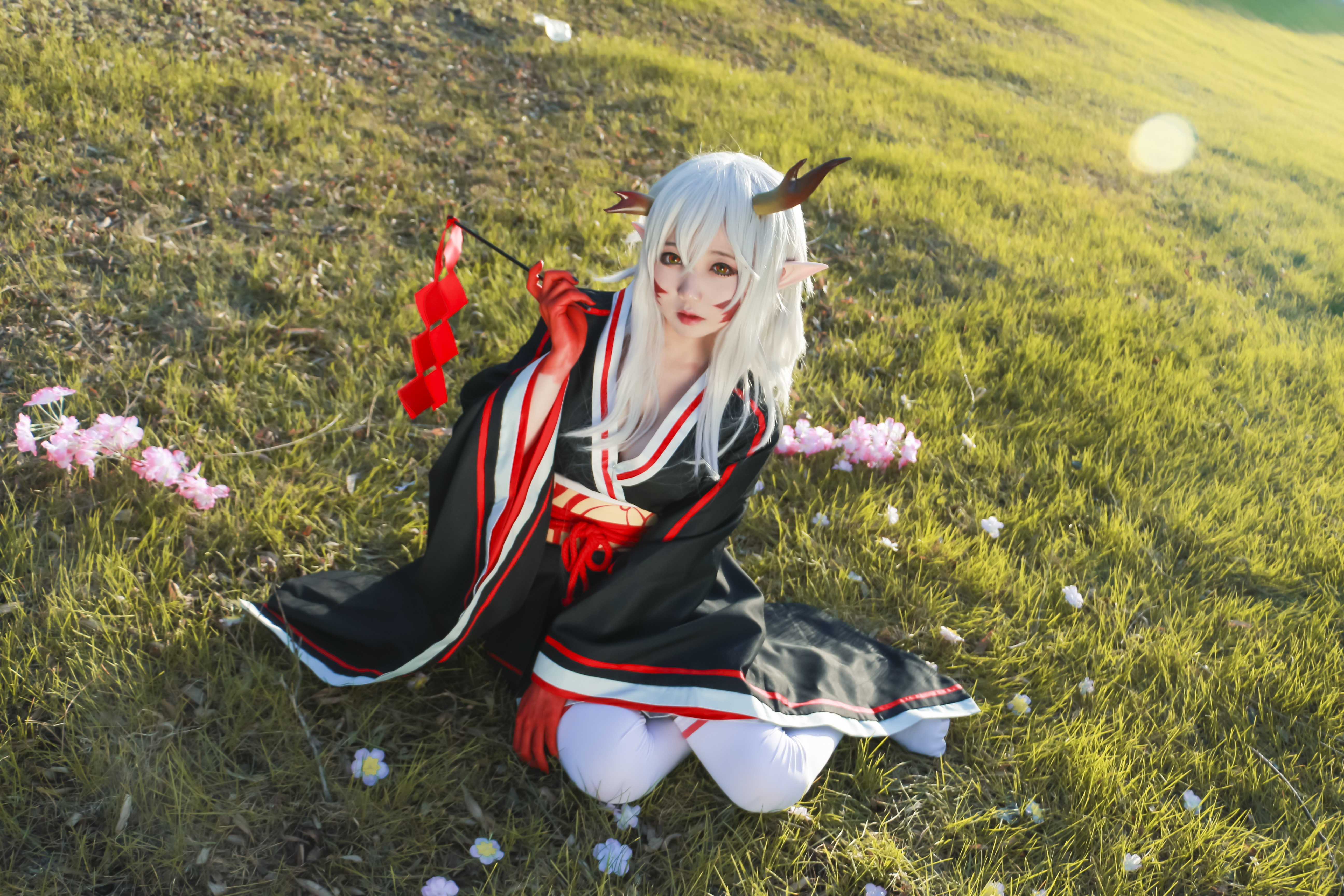 阴阳师女体化茨木童子cos