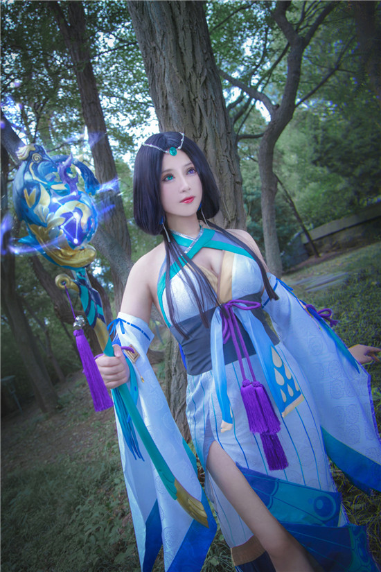 虚空_澪绫阴阳师手游八百比丘尼CosPlay4