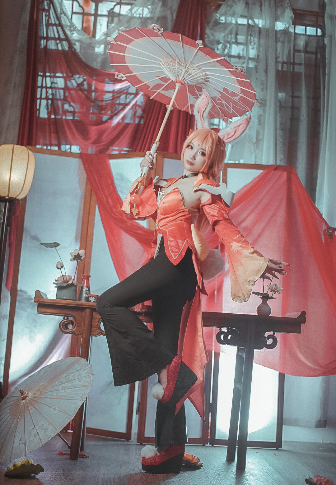 玥颜Queen王者荣耀公孙离原皮Cosplay3