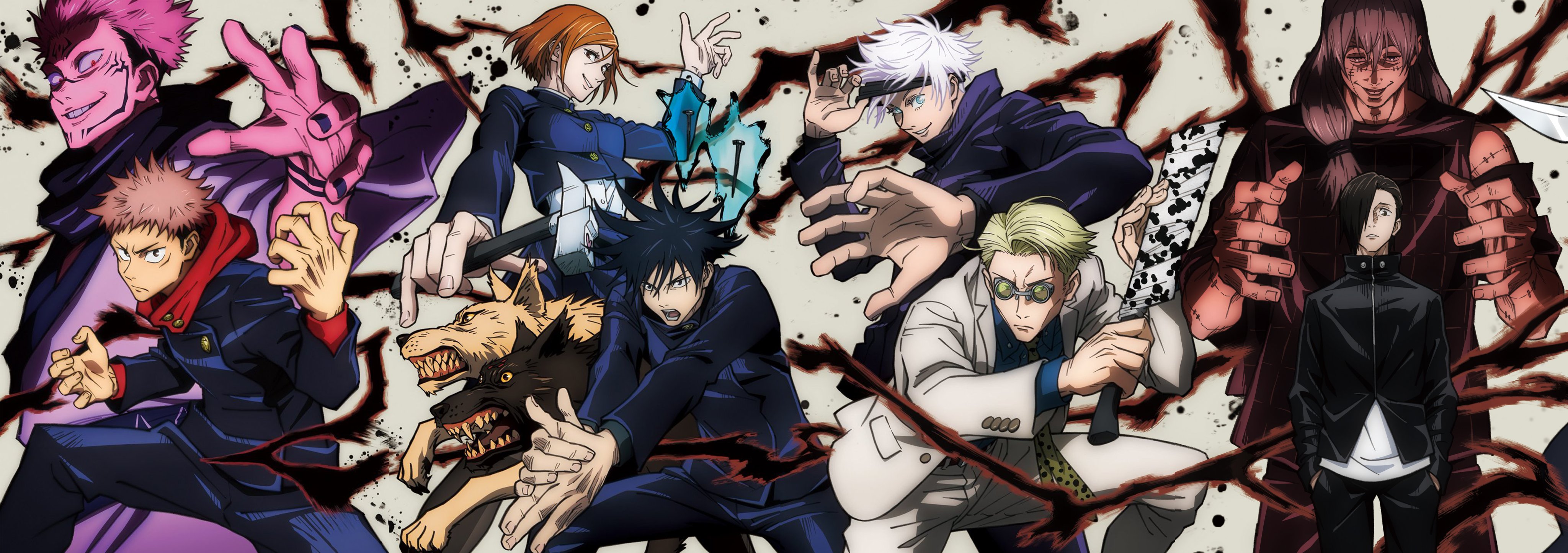 咒术回战# 4卷bd封面拼起来的结果.