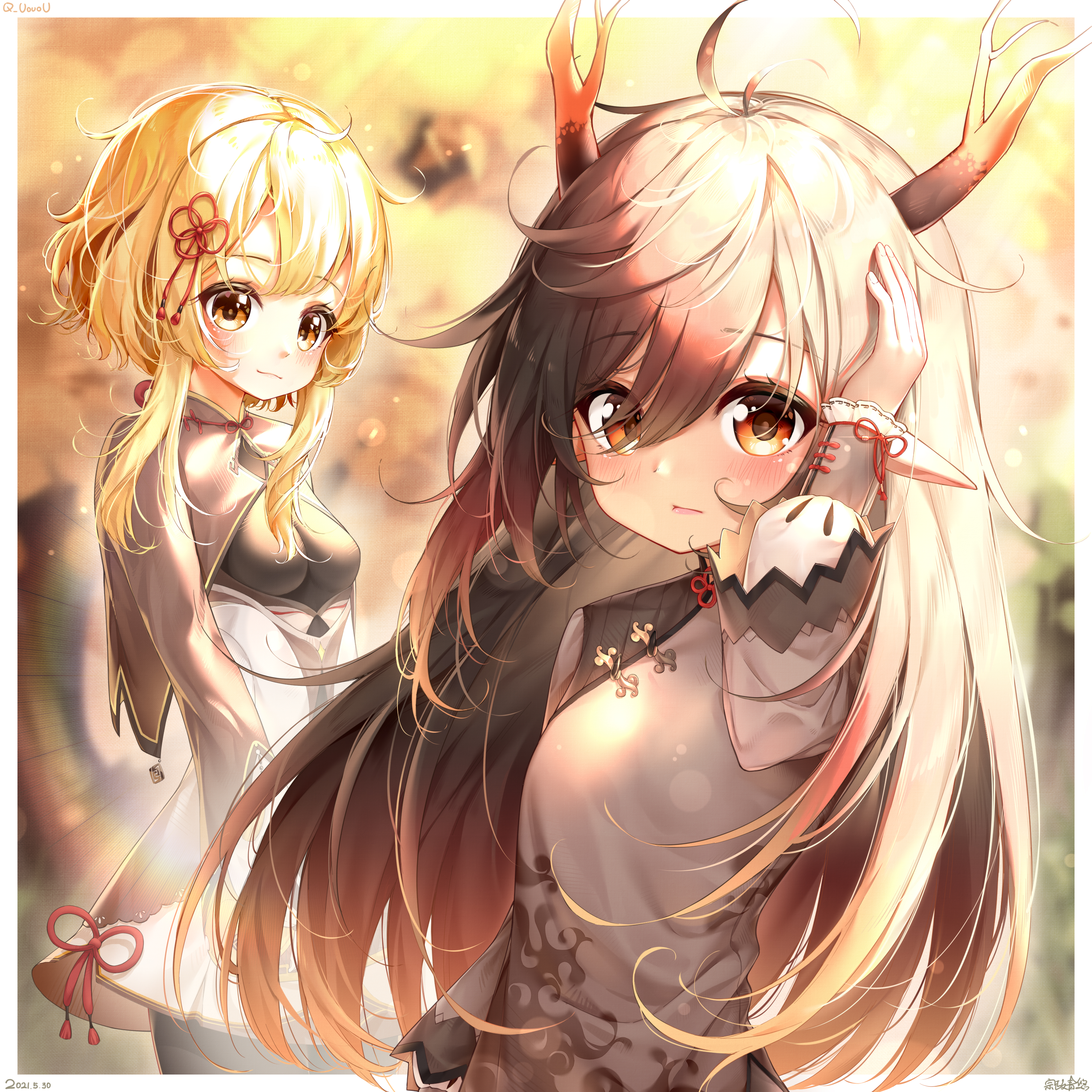 画了小帝姬!#原神