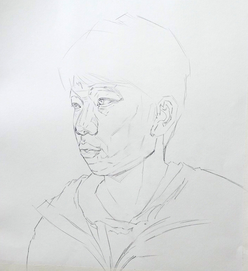 爱画美术教育美术生校考水粉头像网课课