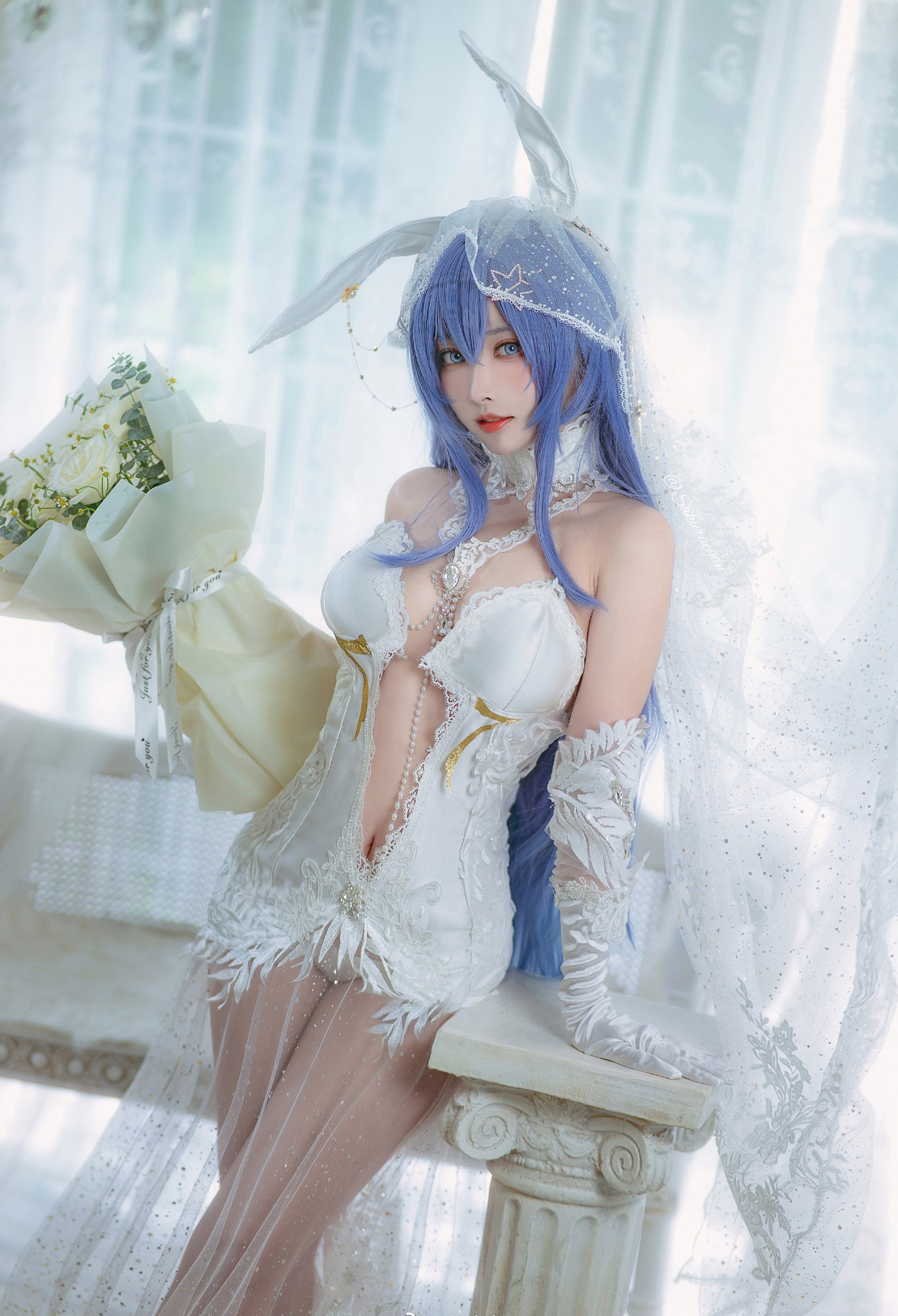 宮本桜碧蓝航线新泽西白雪之仪cosplay5