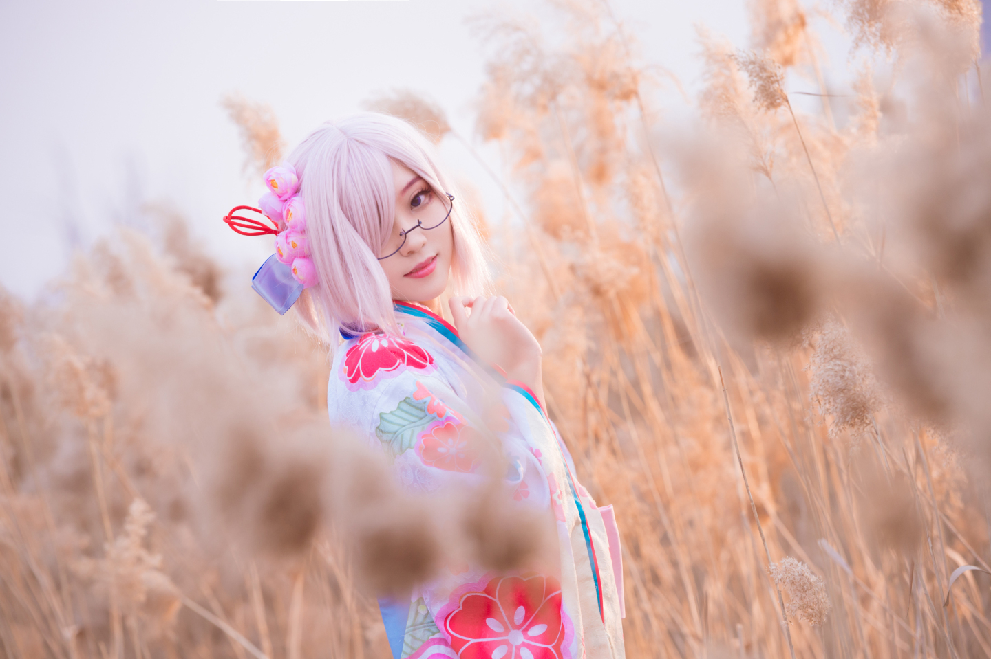 叶唯玛修新年和服Cosplay8