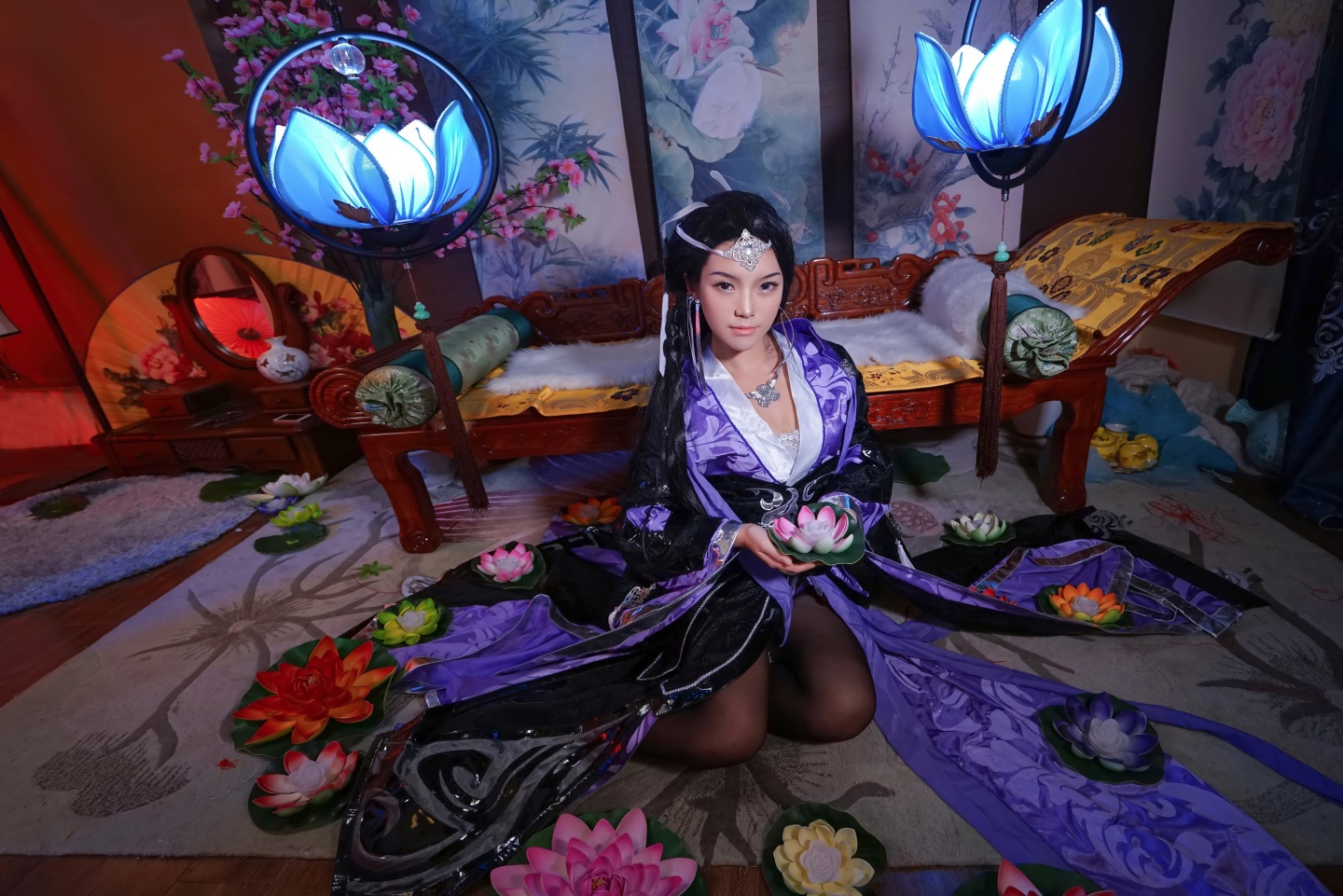 月潋寒殇剑网三万花秦风花姐cosplay2