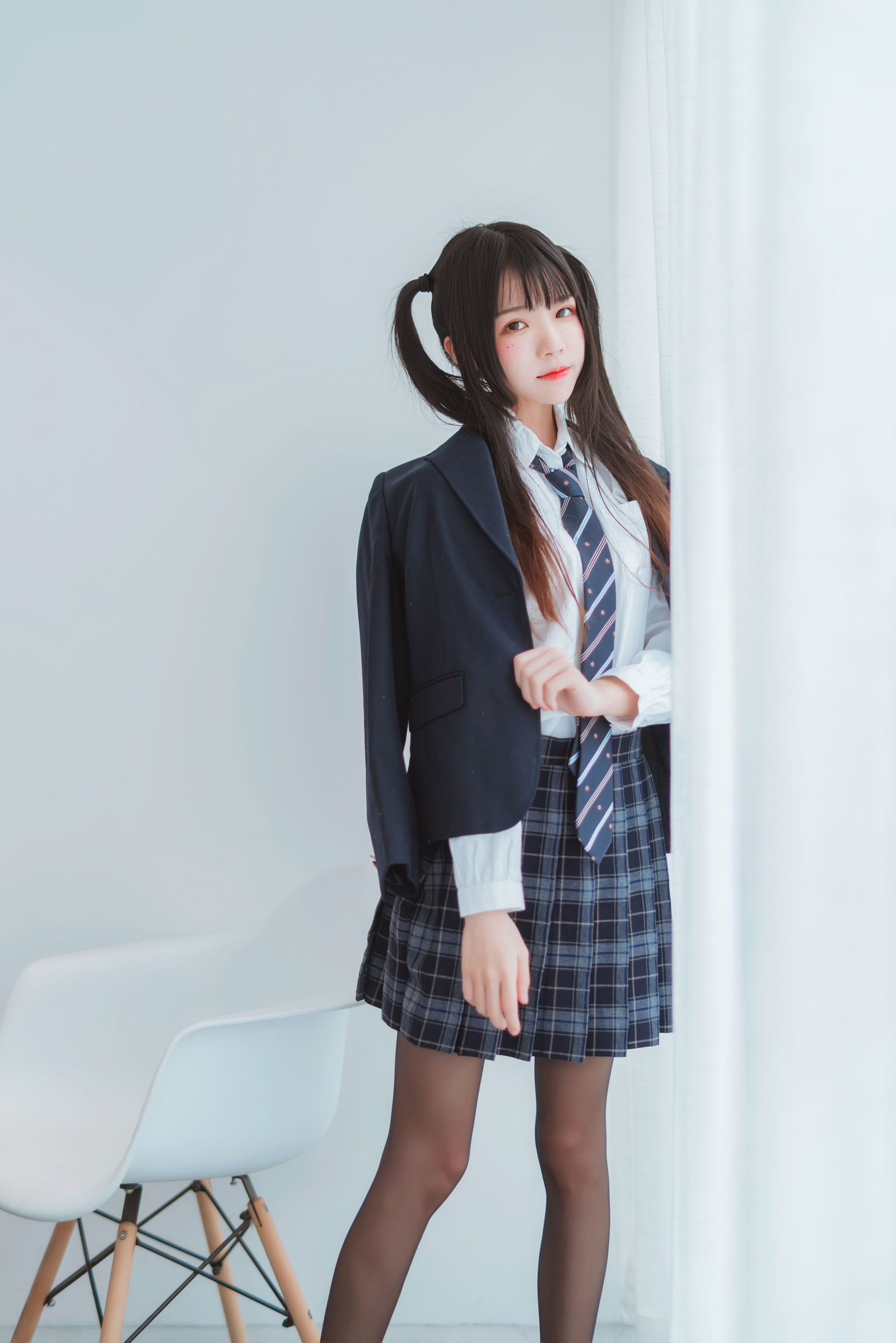 桜桃喵#jk制服2 当#壁纸#吧,别多想.