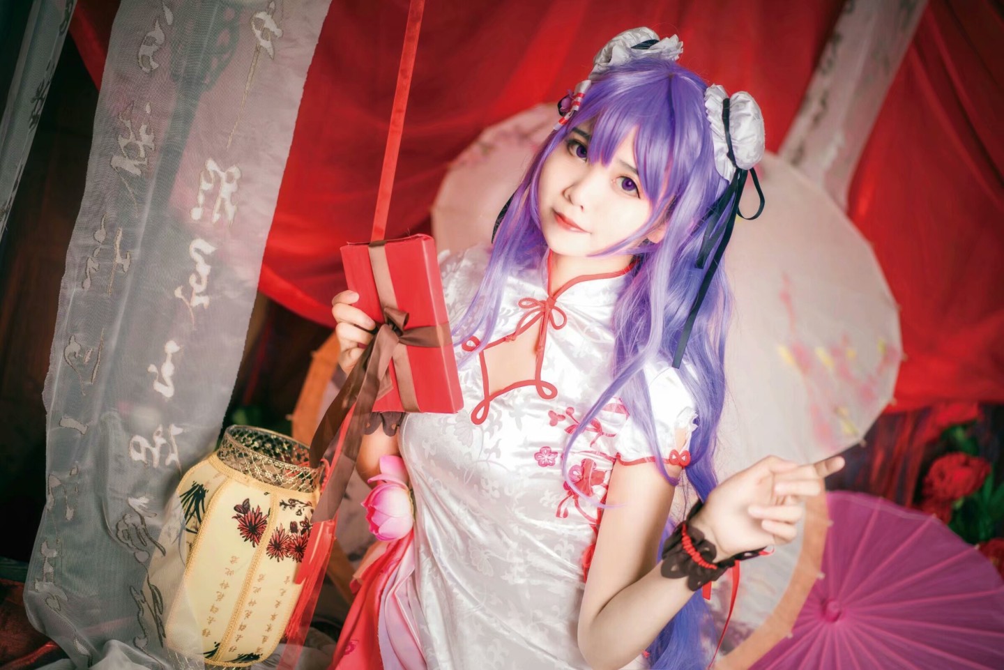 瑾曦碧蓝航线独角兽旗袍CosPlay4