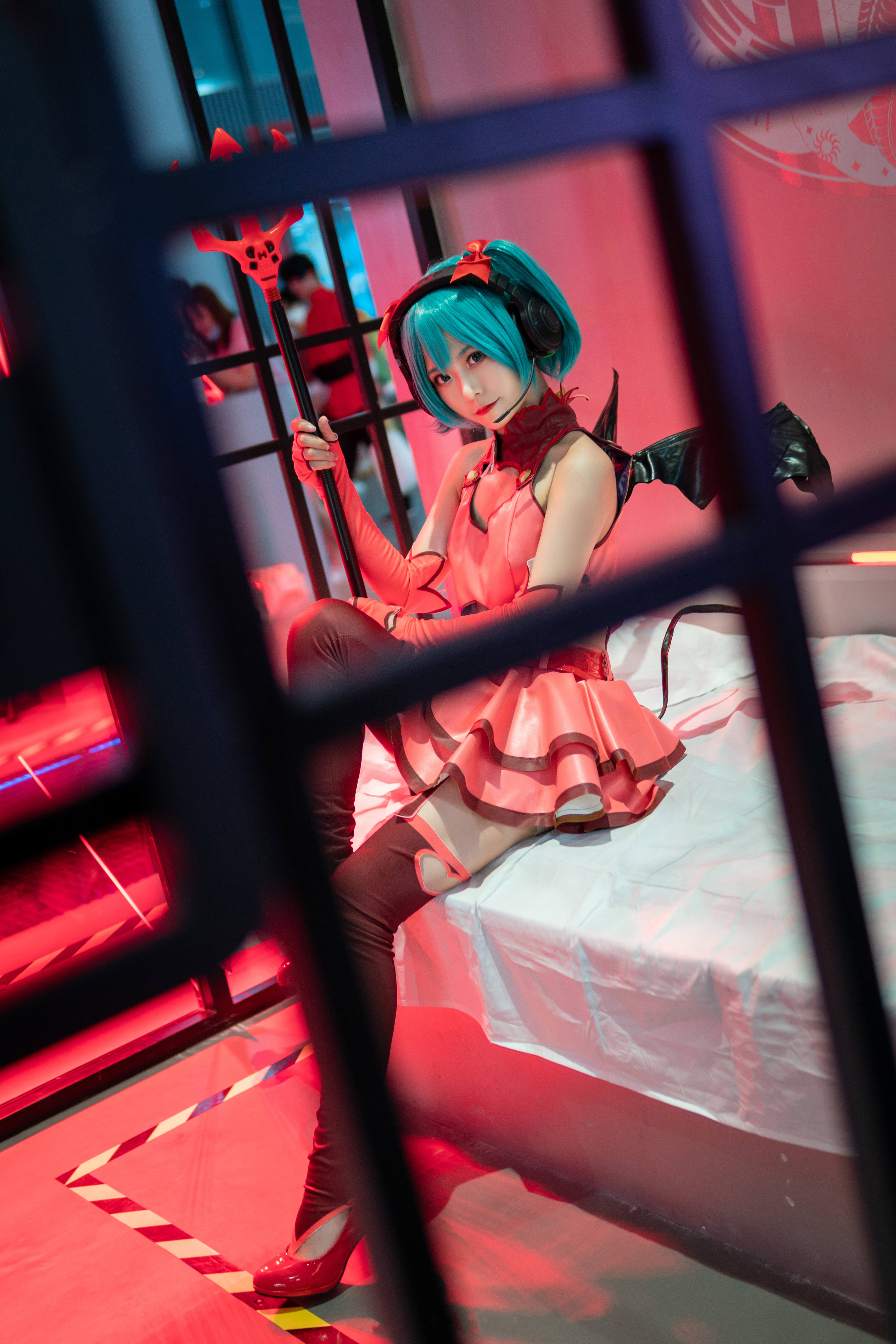 洛城雪Yuki初音未来小恶魔COSPLAY4