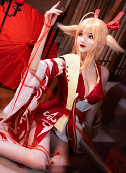 露兒大魔王Cosplay狐妖小红娘涂山红红