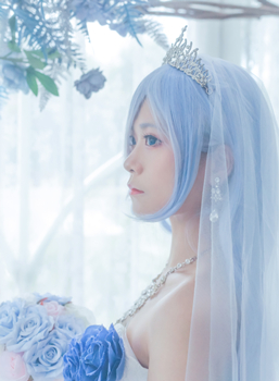 洛城雪Yuki雷姆花嫁Cosplay