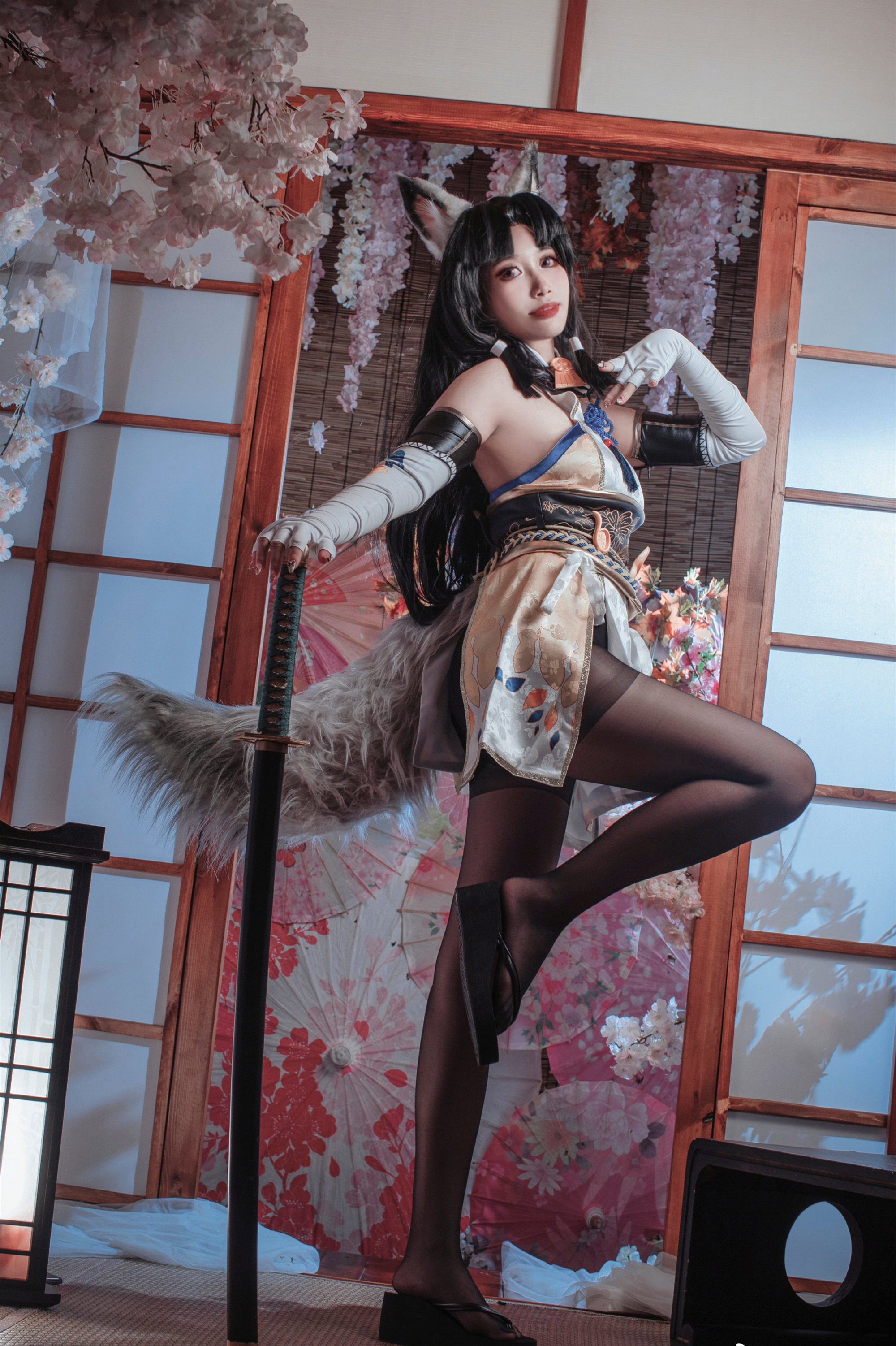 玥颜Queen永劫无间胡桃御宅花织Cosplay1