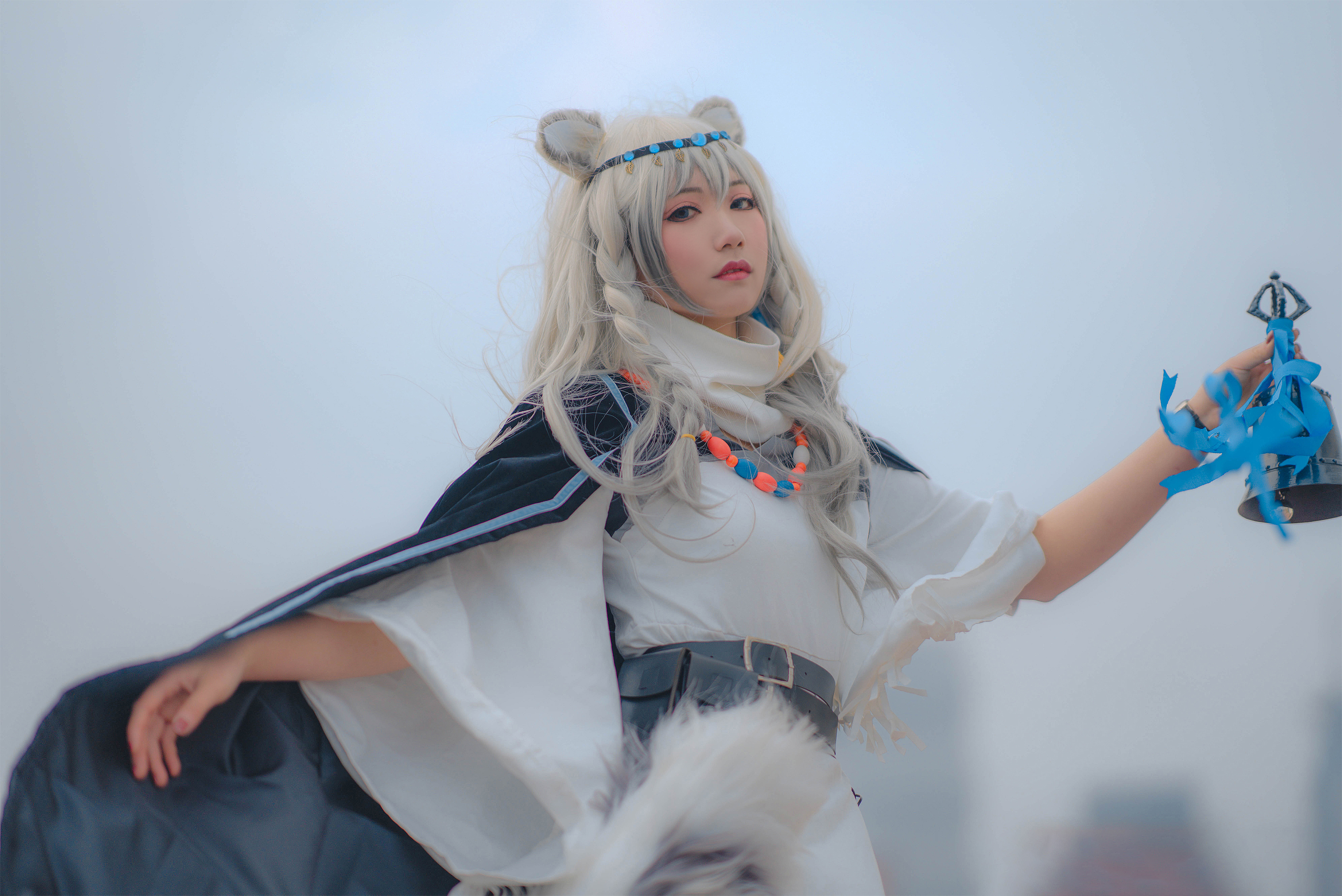 一只郁_可爱_凛明日方舟初雪cosplay2