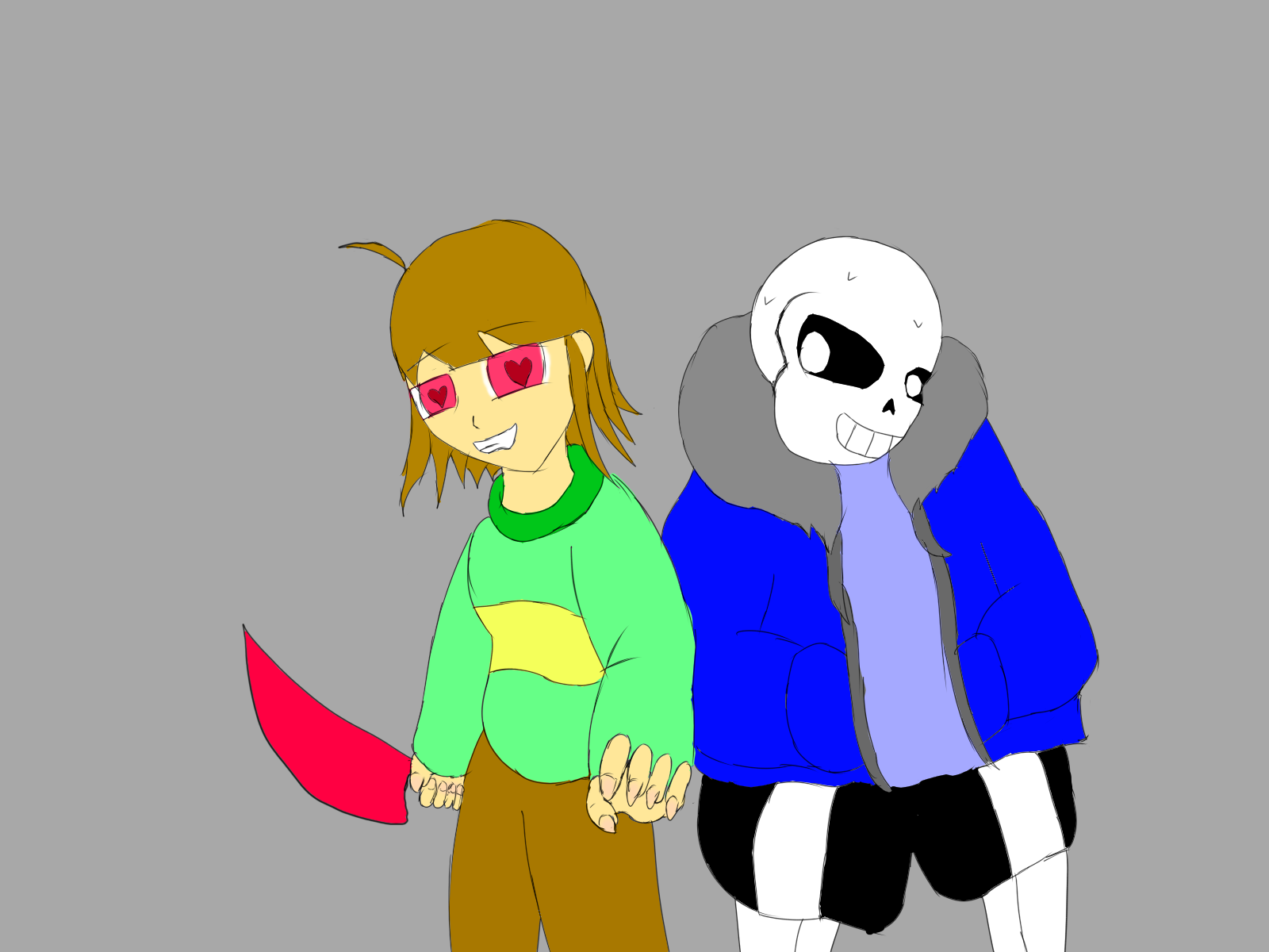 sans×chara 魂交图片