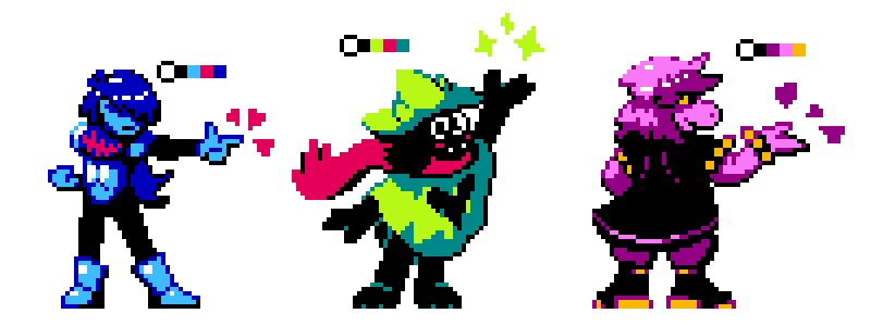 【授权转载】[deltarune] kris,susie和ralsei 所属:deltarune同人