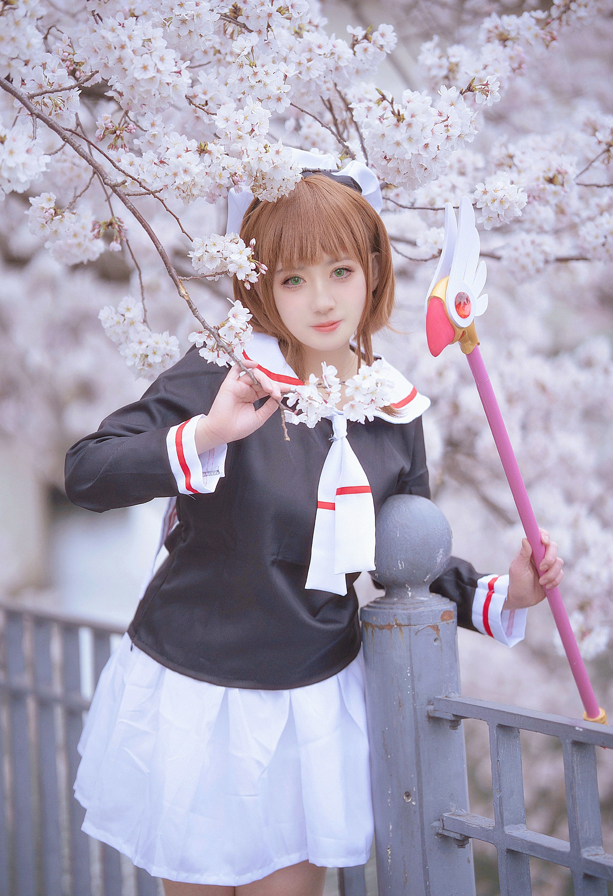 溯兮-sukki魔卡少女樱木之本樱木之本桜cosplay5