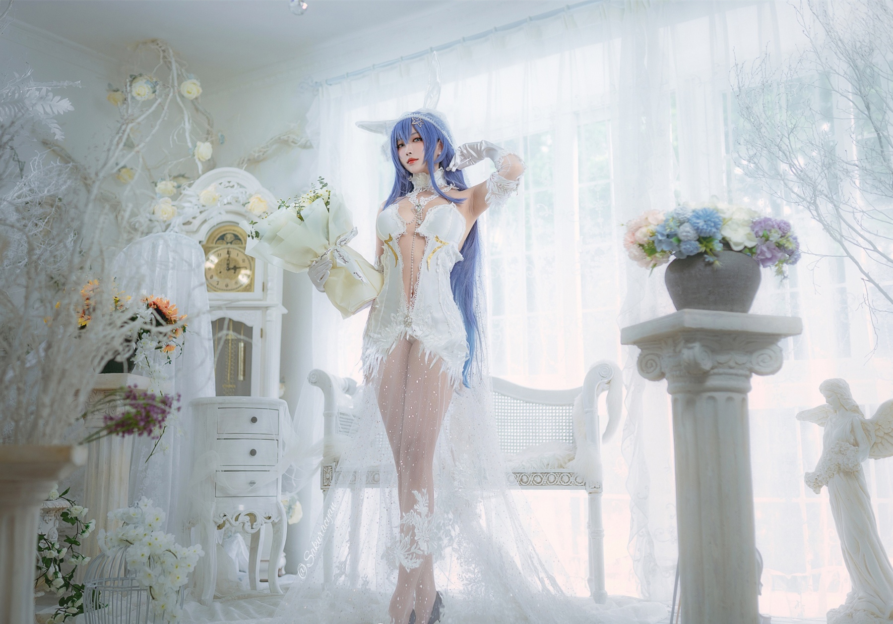 宮本桜碧蓝航线新泽西白雪之仪cosplay1