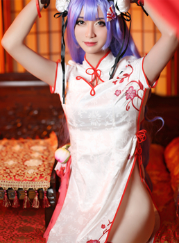 咖菲Cosplay碧蓝航线独角兽春之礼旗袍