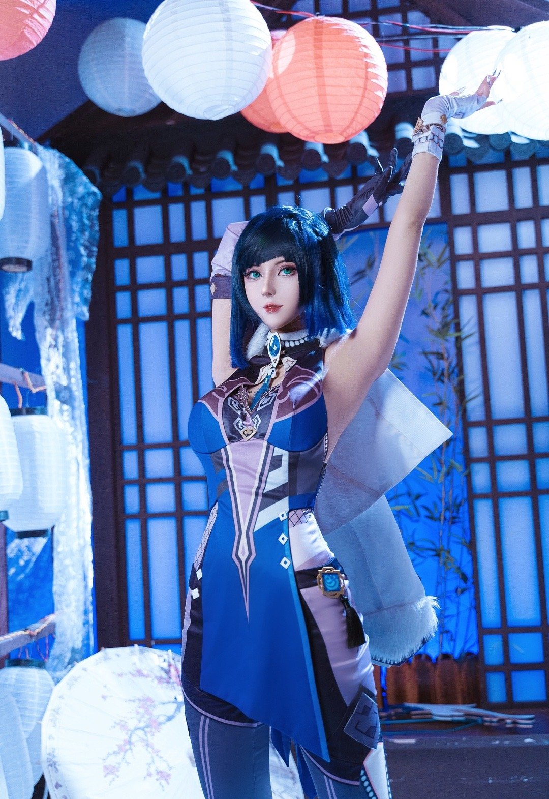 奶狮原神夜兰cosplay3