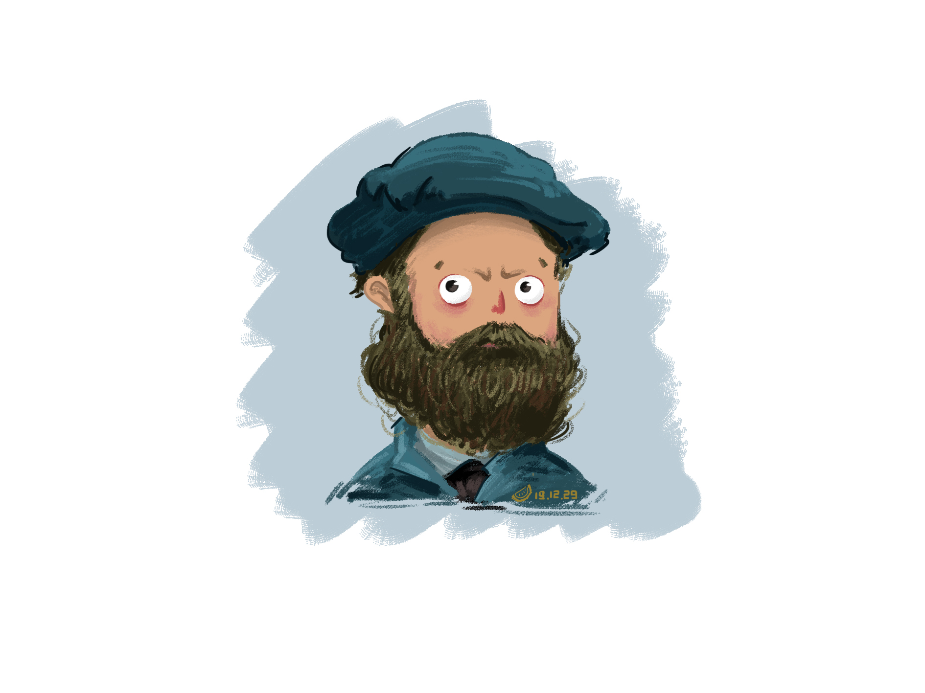 世界名画系列小头像 丢掉书本上街去 哔哩哔哩相簿