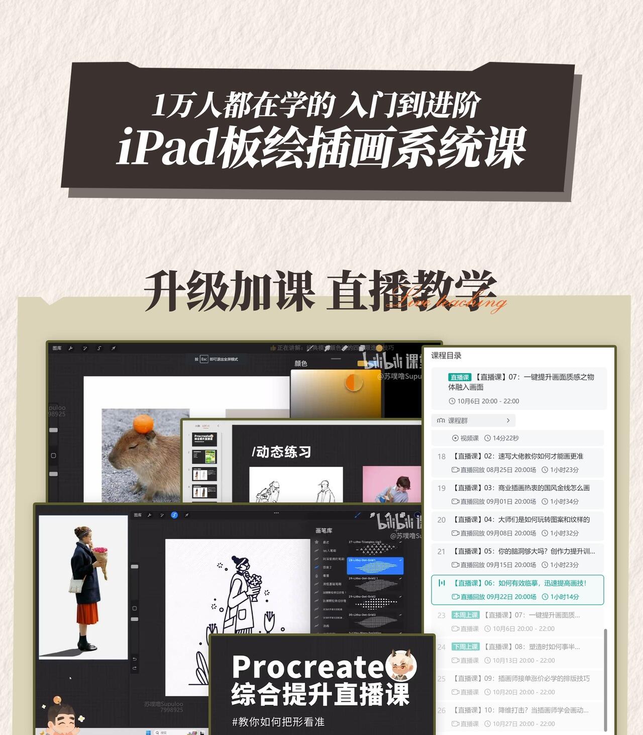 Procreate板绘入门系统课_哔哩哔哩_bilibili