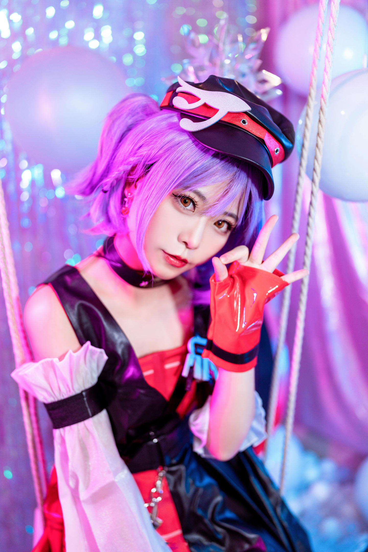 洛城雪Yuki王者荣耀小乔音你心动CosPlay9