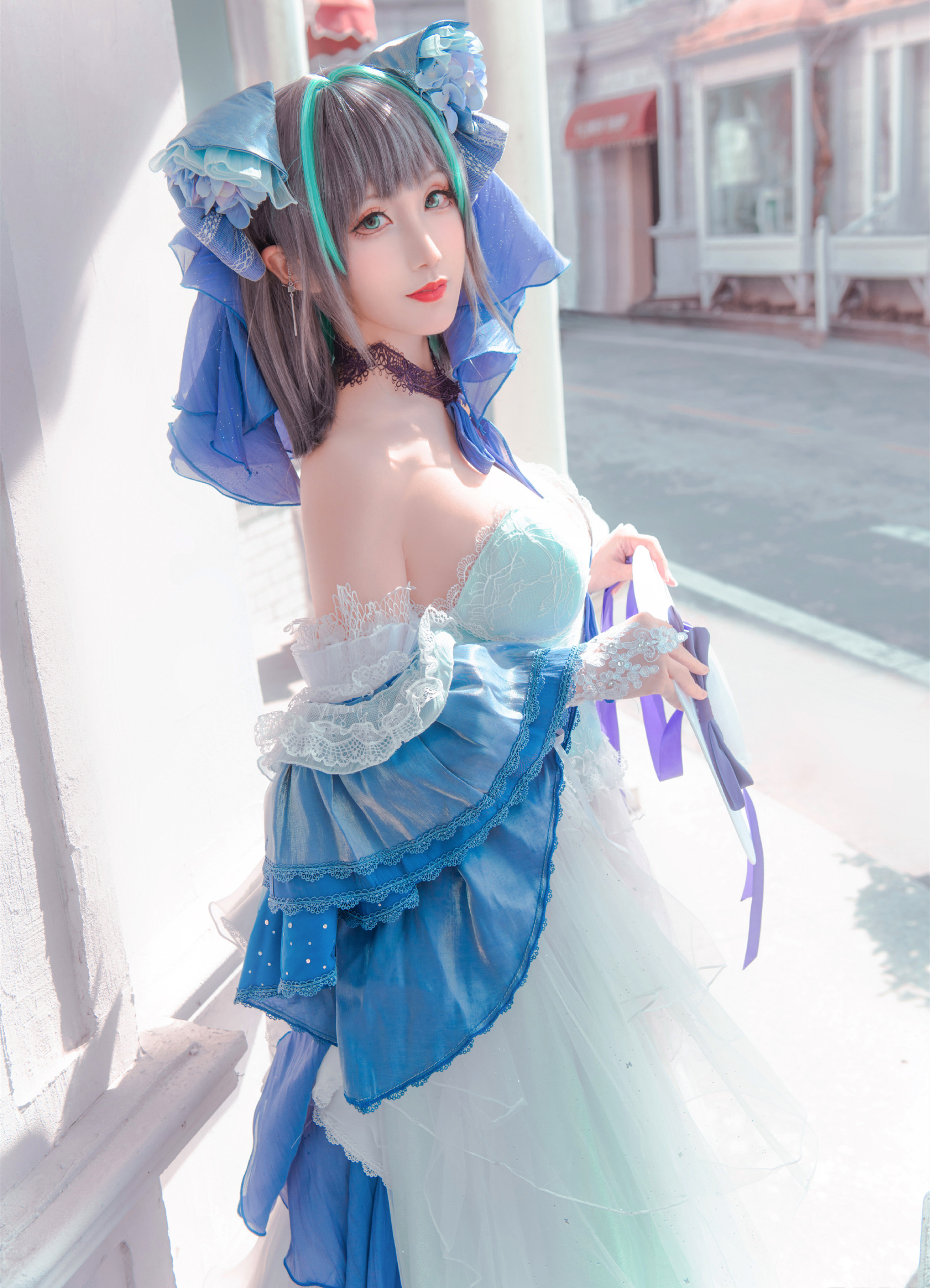 是夙卿呀碧蓝航线柴郡冰雪公主cosplay6