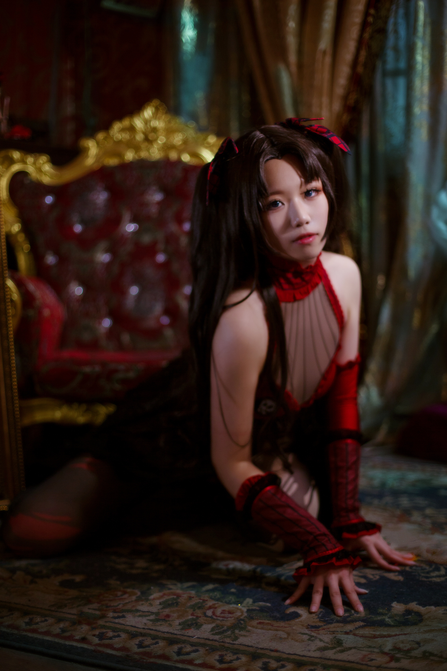 羽罗_Yu FATE远坂凛月之女王cosplay5