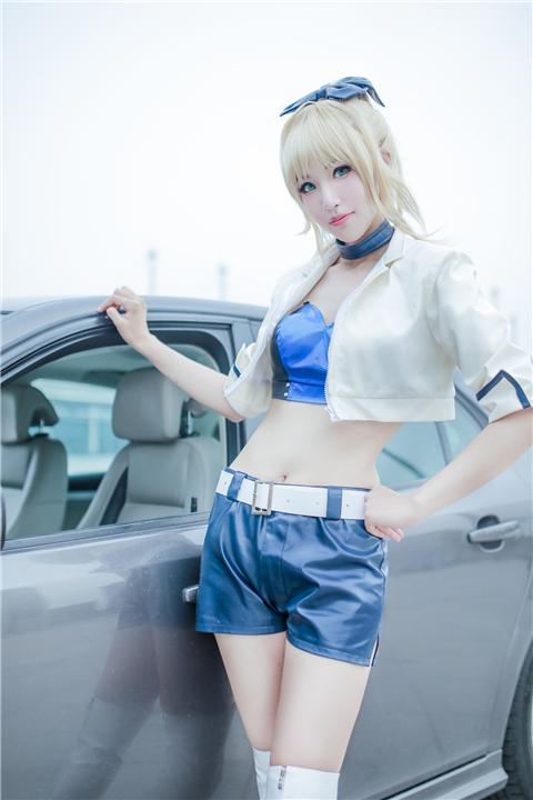 阿飘Fate saber赛车娘Cosplay4