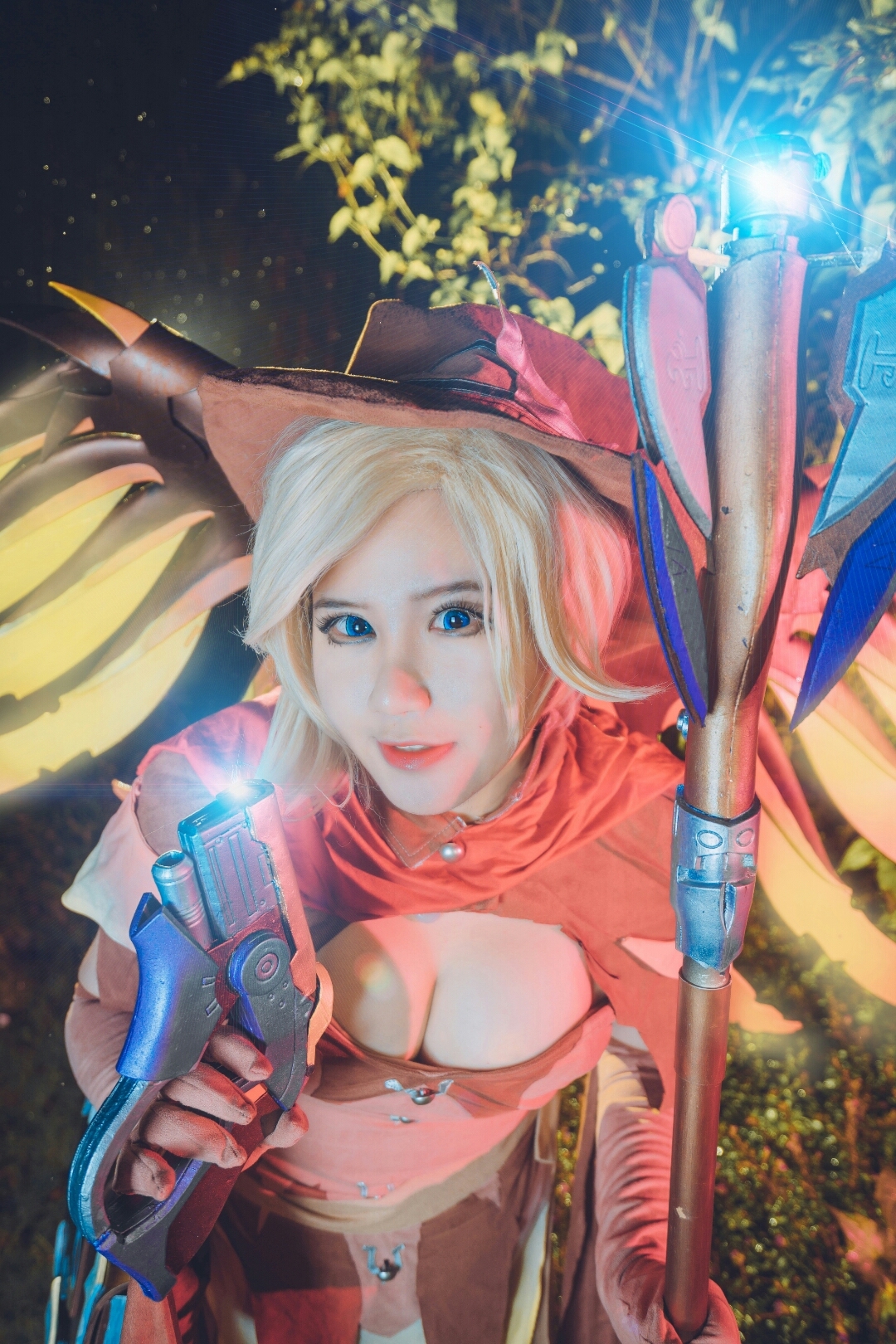 碧城~苍雲猫守望先锋万圣节天使Cosplay3