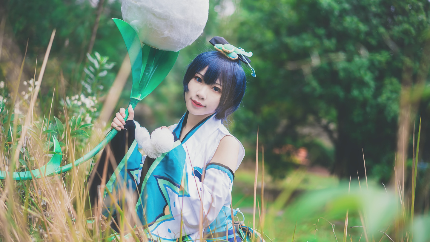 嘉霁阴阳师萤草cosplay7