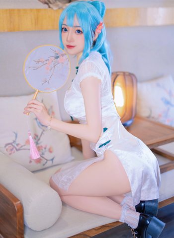 南咲_SakiQvQ短旗袍初音CosPlay