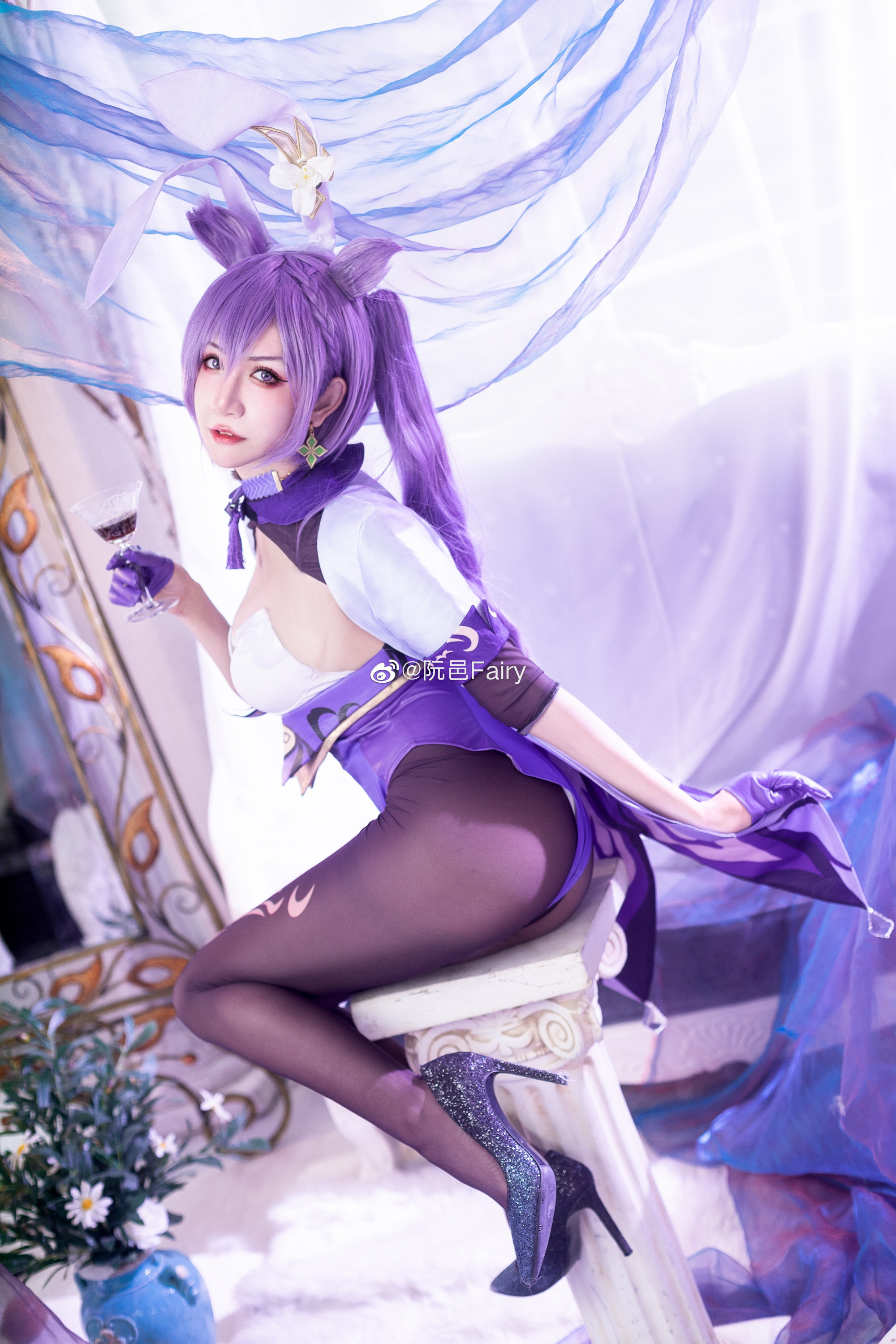 阮邑Fairy兔兔版刻晴cosplay10