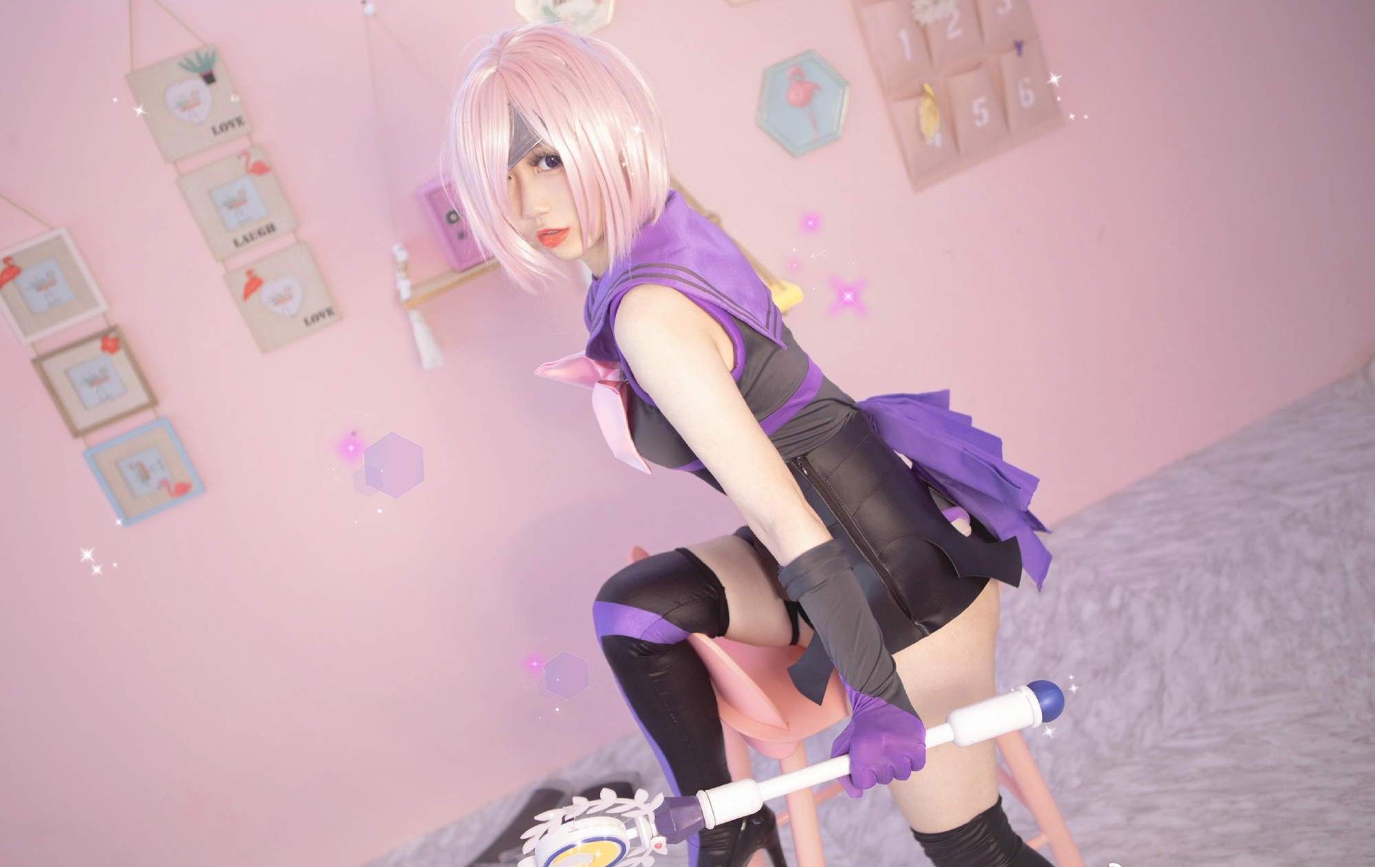 迷之疏声X美少女英灵玛修基列莱特cosplay2