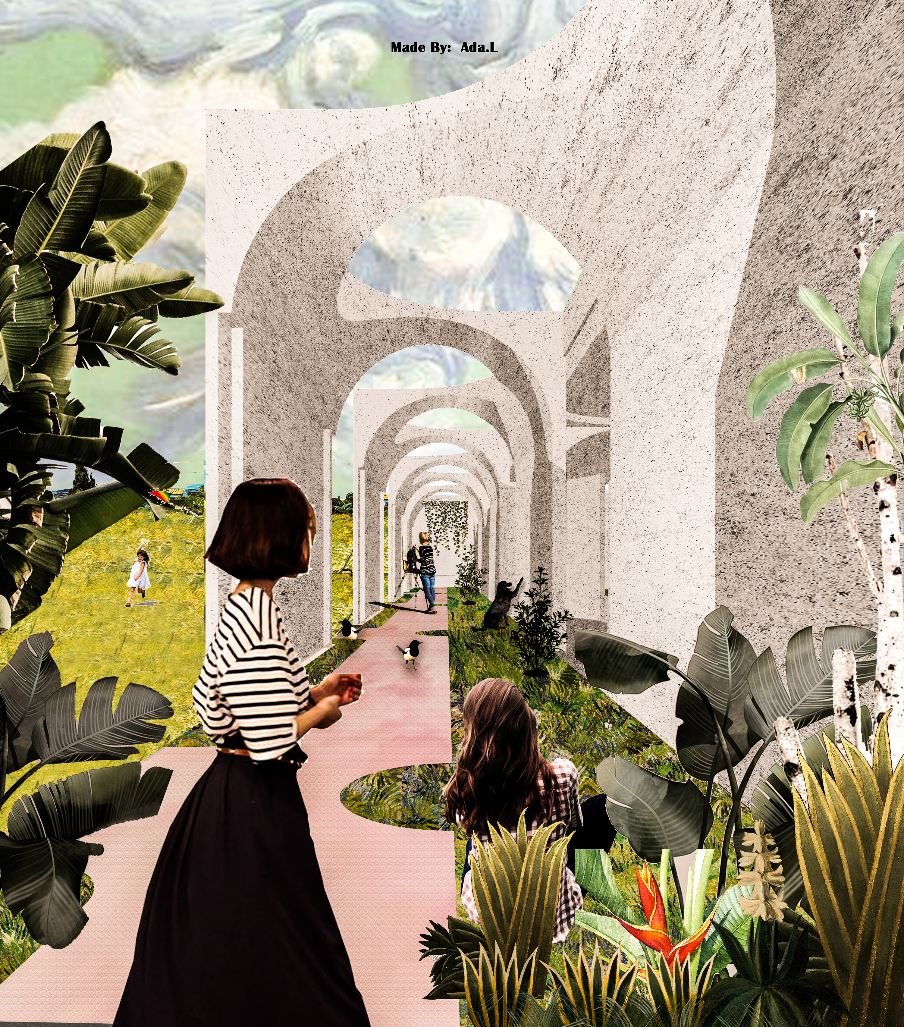 美到让人窒息的拼贴|建筑景观软件学员作业