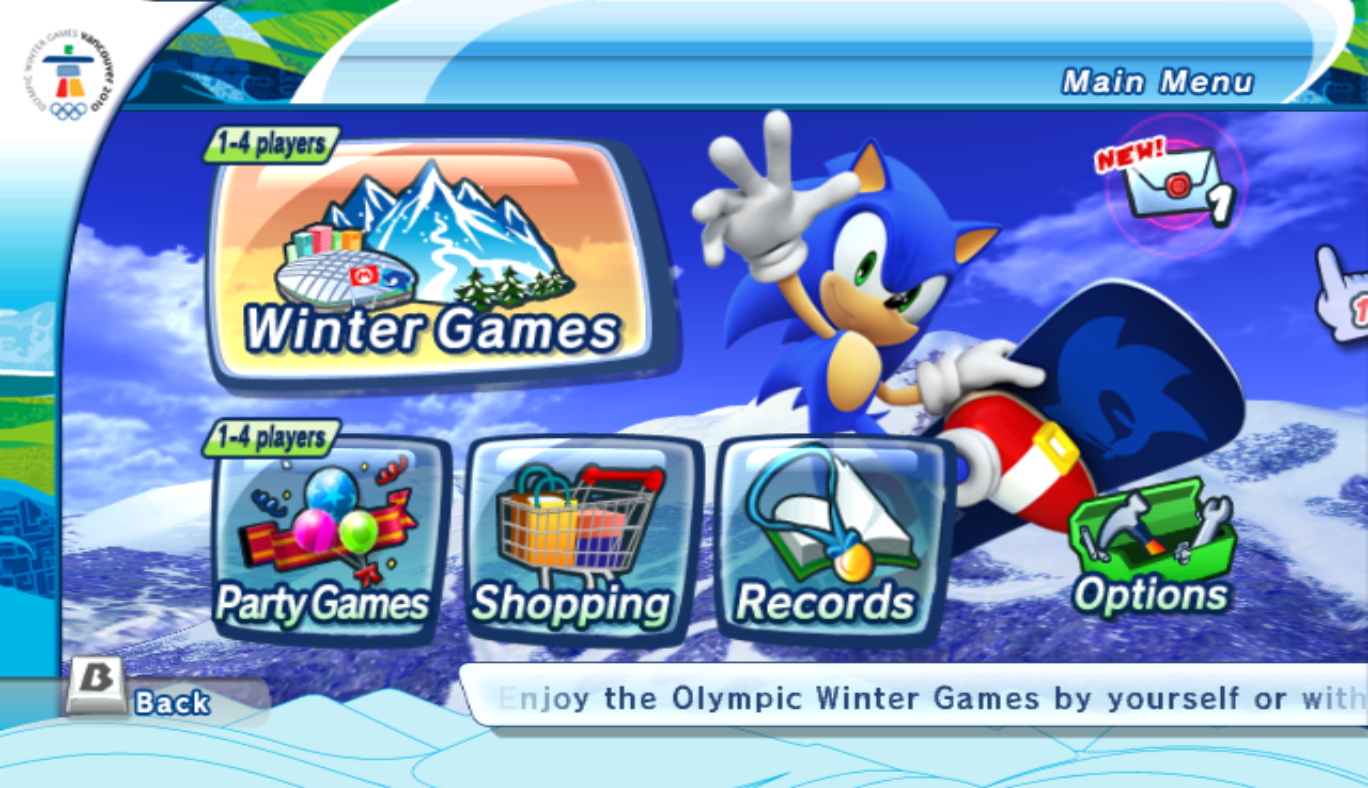 Wii 马里奥与索尼克在温哥华冬季奥林匹克运动会