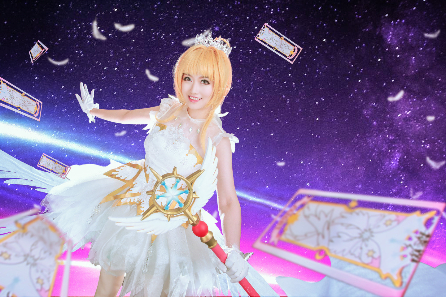 Luna娘娘魔卡少女樱CLEAR CARD篇木之本樱cosplay7