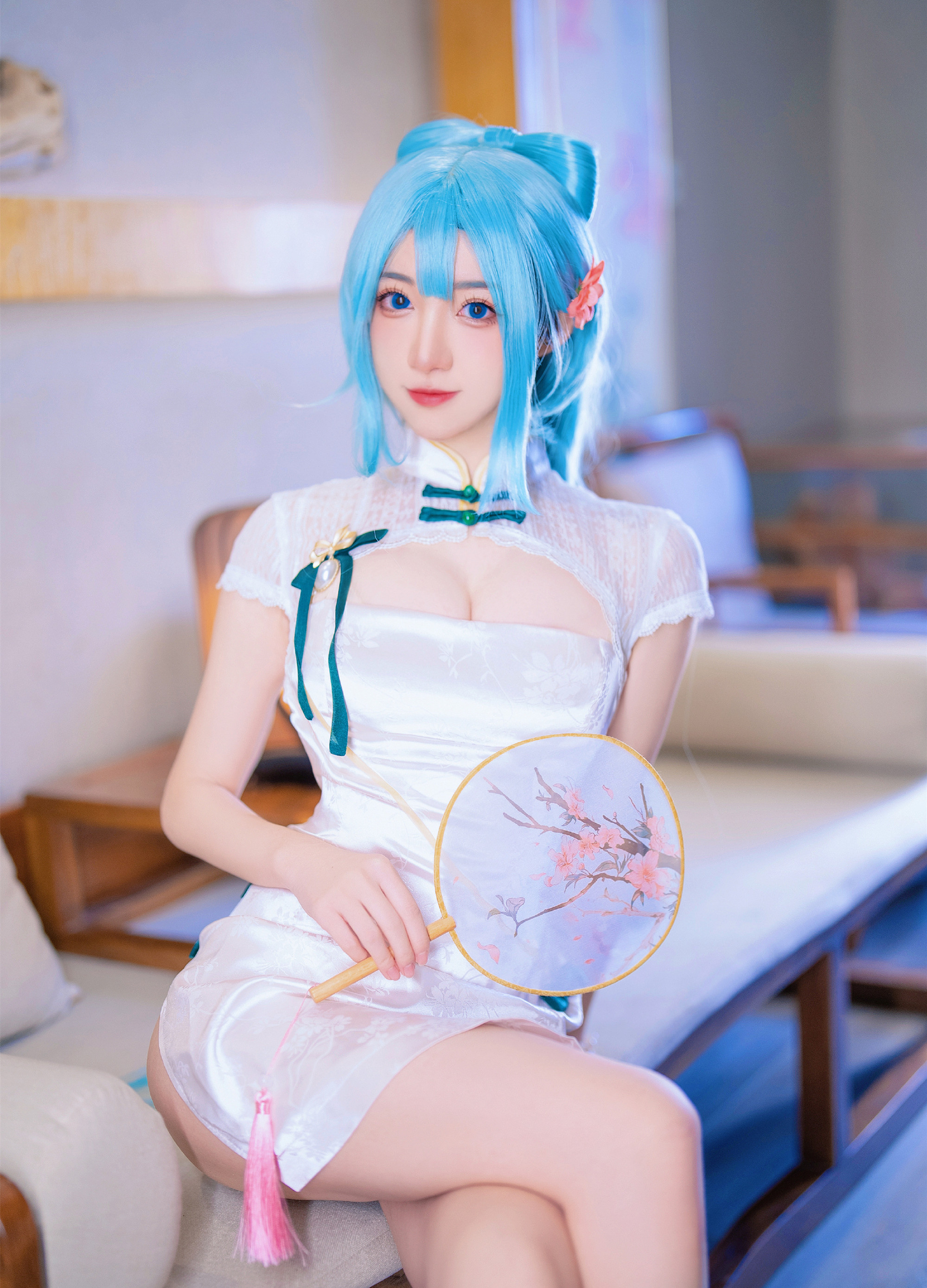 南咲_SakiQvQ短旗袍初音cosplay4