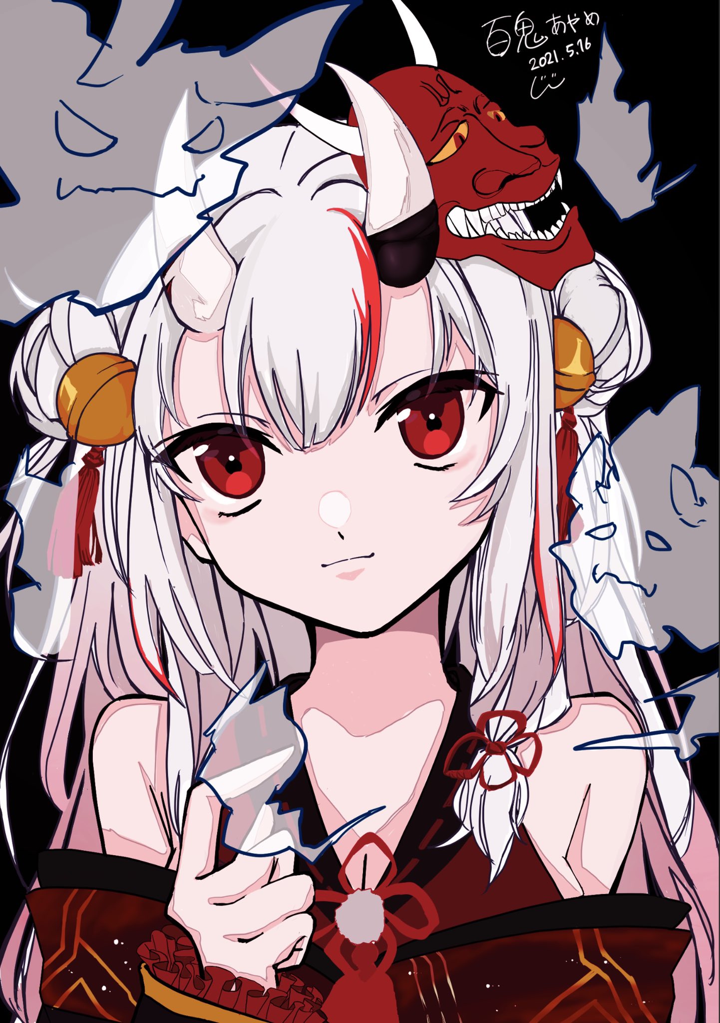 虚拟萌宠##百鬼あやめ##百鬼绫目# 晚安余～浏览:3173收藏:0支持:088