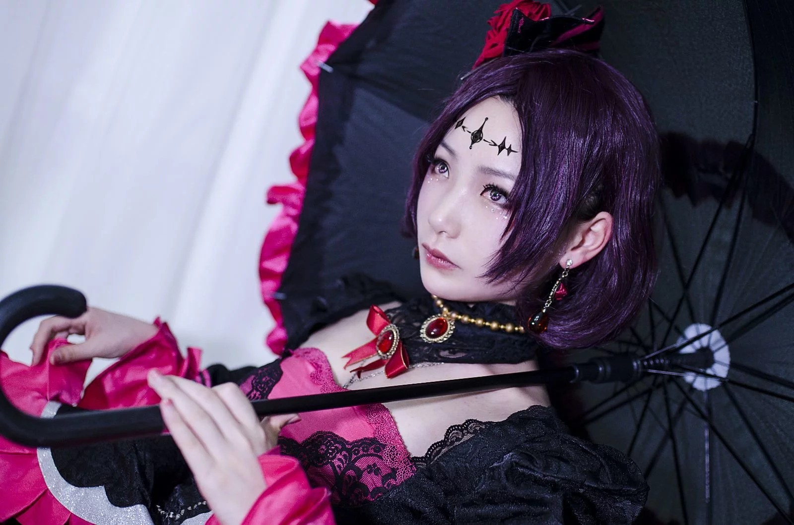 王者荣耀露娜哥特玫瑰cos