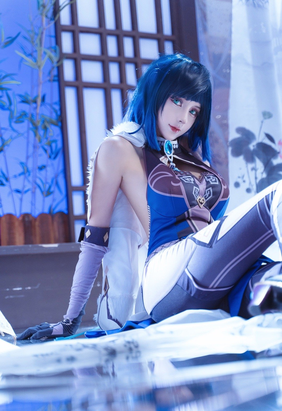 奶狮原神夜兰cosplay5