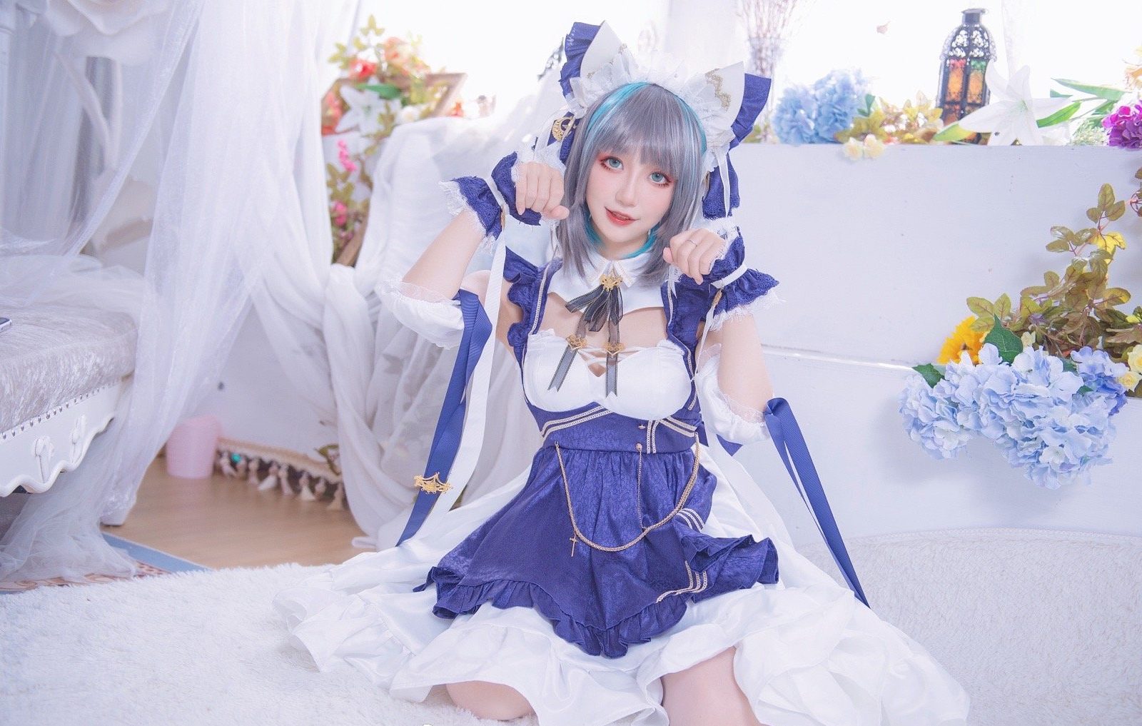 我最喜欢伊泽瑞尔了碧蓝航线柴郡cosplay3