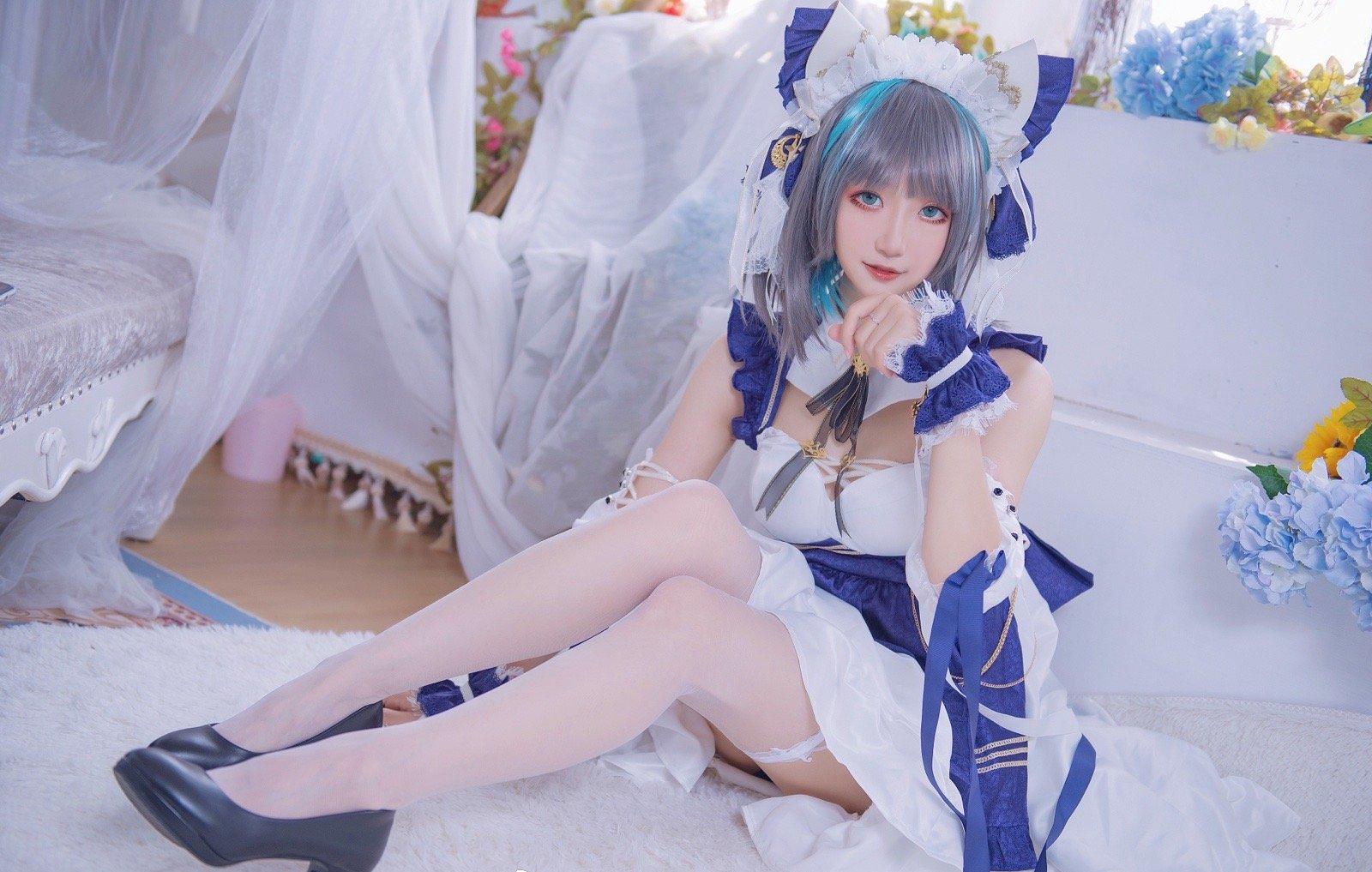 我最喜欢伊泽瑞尔了碧蓝航线柴郡cosplay5