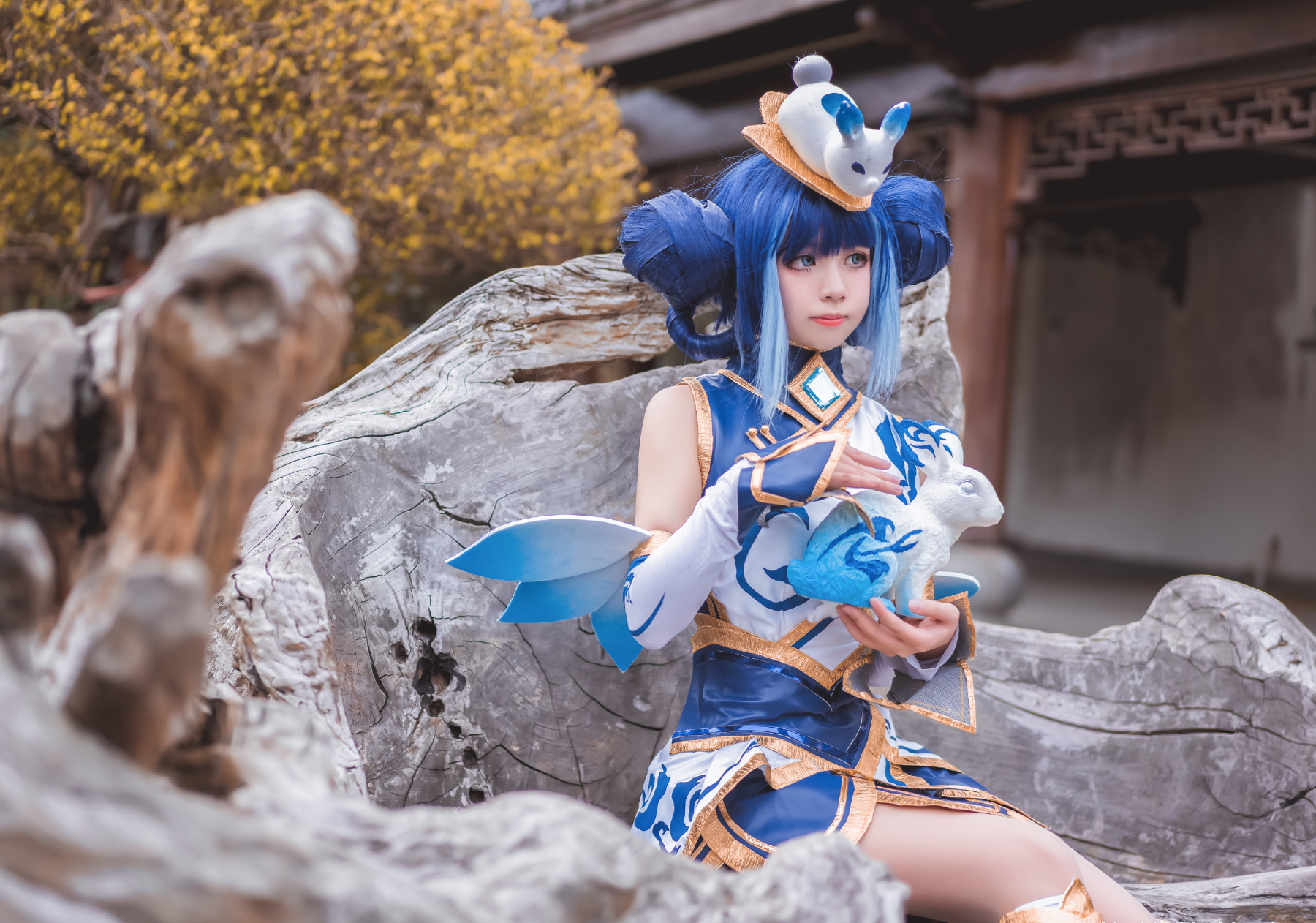 茯苓茯苓叶V英雄联盟青花瓷拉克丝CosPlay7