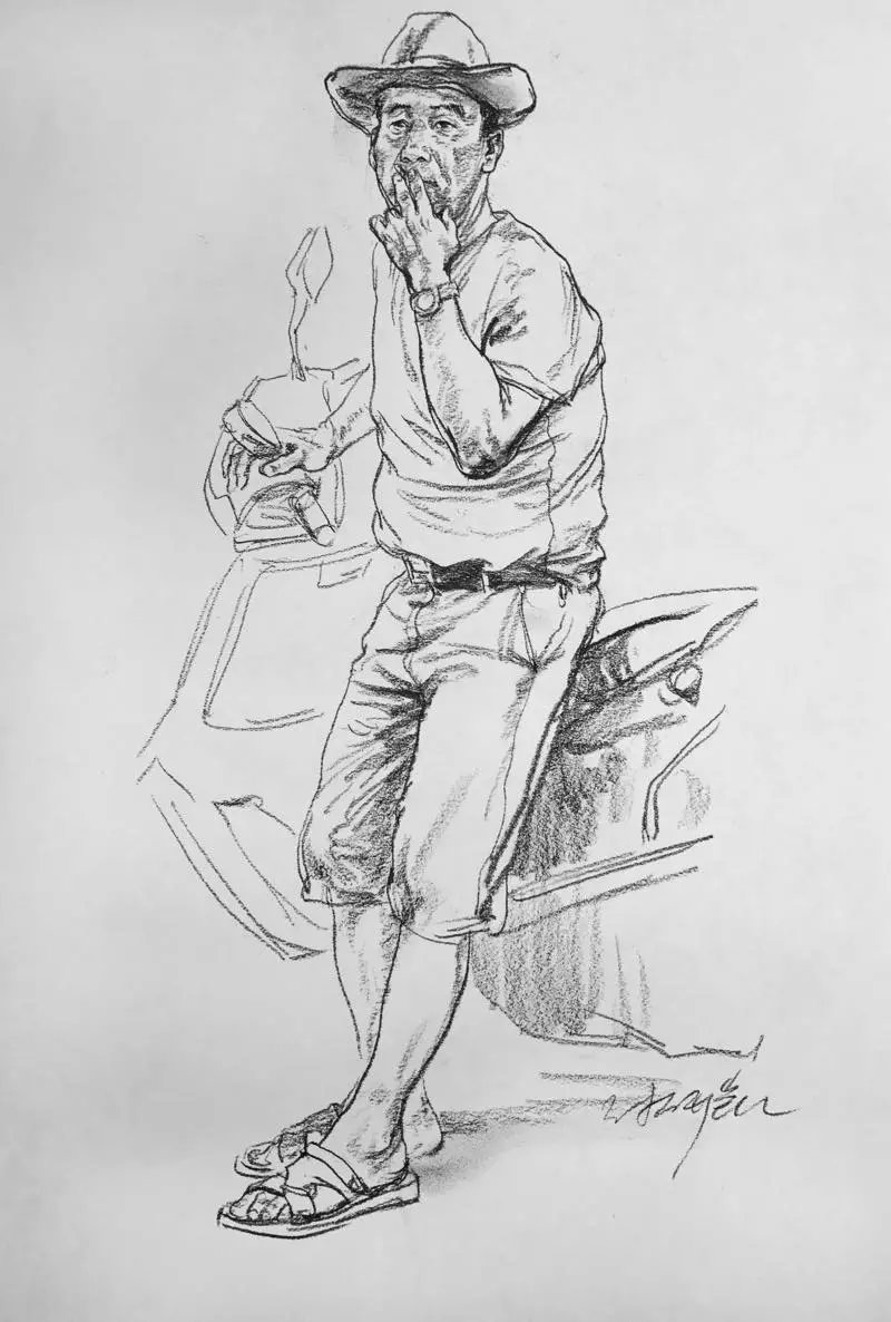 人物十分钟速写美院博士亲自手法