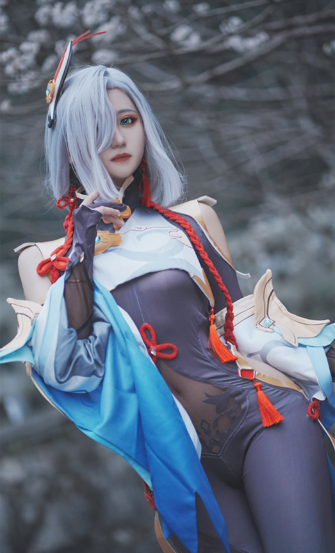 Vv子教授原神申鹤CosPlay6