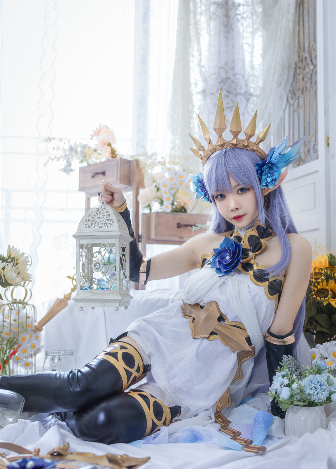 五杀腿毛在微笑碧蓝幻想莉莉CosPlay11