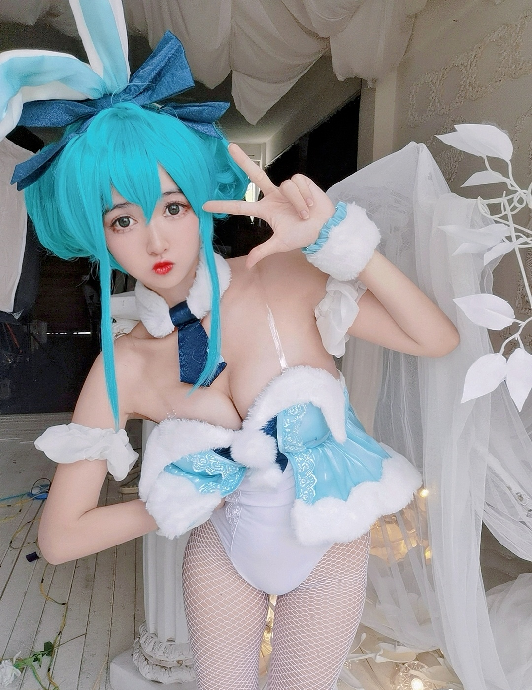 鳗鱼霏儿初音兔女郎cosplay2